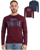 Lonsdale regulär fit langarm T-Shirts Ayrshire im Doppelpack 7