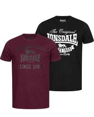 Lonsdale t-shirt Torbay in dubbelpak
