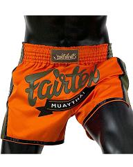 Fairtex Muay Thai Short BS1705 Orange Satin