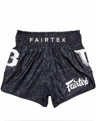 Fairtex X Booster thaiboks shorts Large Logo Zwart