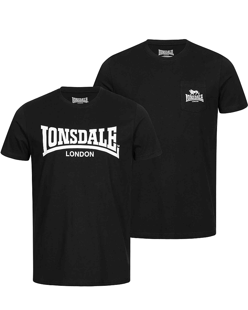 Lonsdale regulär fit T-Shirt Sussex im Doppelpack 1