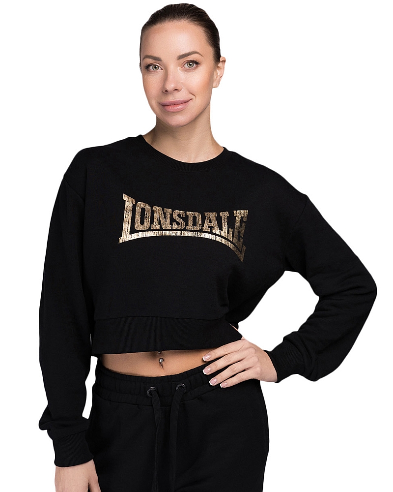 Lonsdale Damen Cropped Sweatshirt Culbokie 1