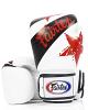 Fairtex Leather Boxing Gloves - Tight Fit - Nation Print 9
