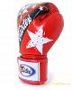 Fairtex Leather Boxing Gloves - Tight Fit - Nation Print 4