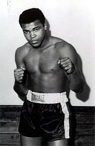 Muhammed Ali, voormalig wereldkampieon in zwaargewicht