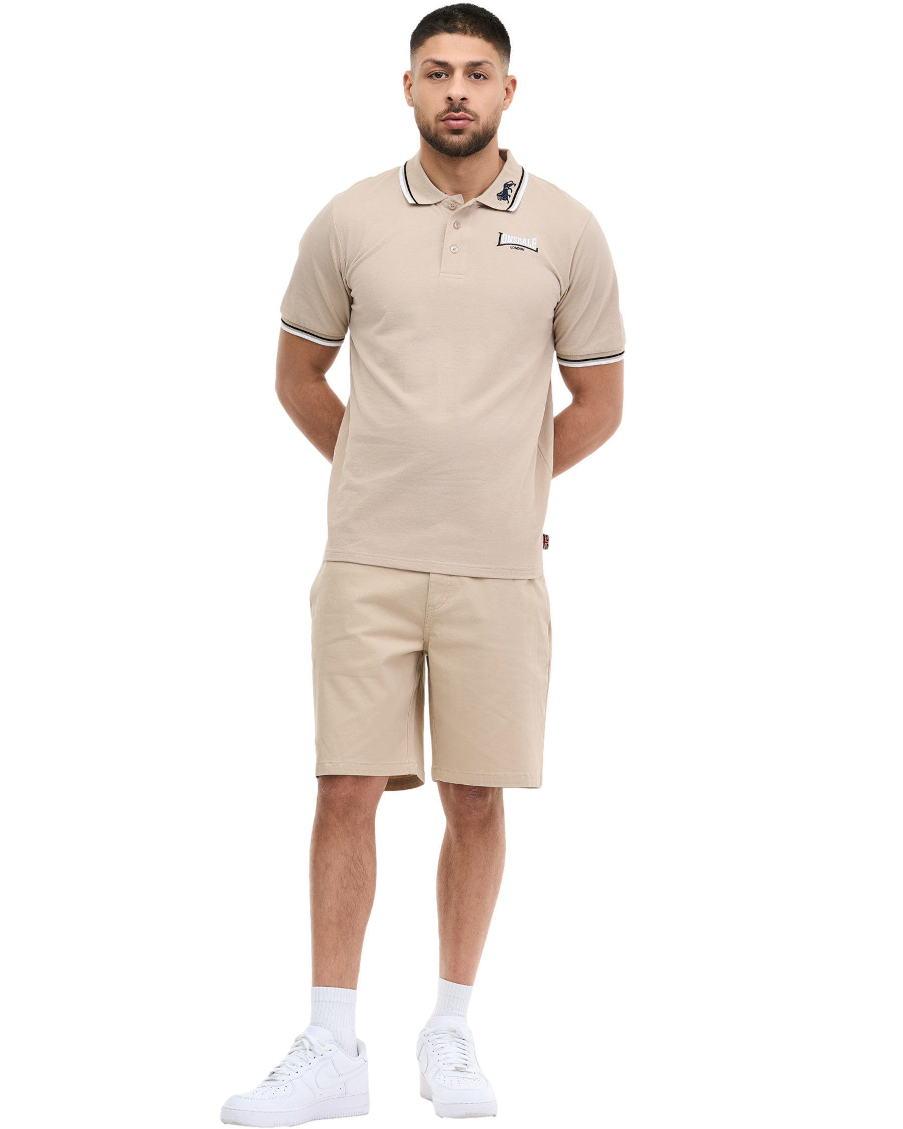 Lonsdale Polohemd mit Löwe Kragen