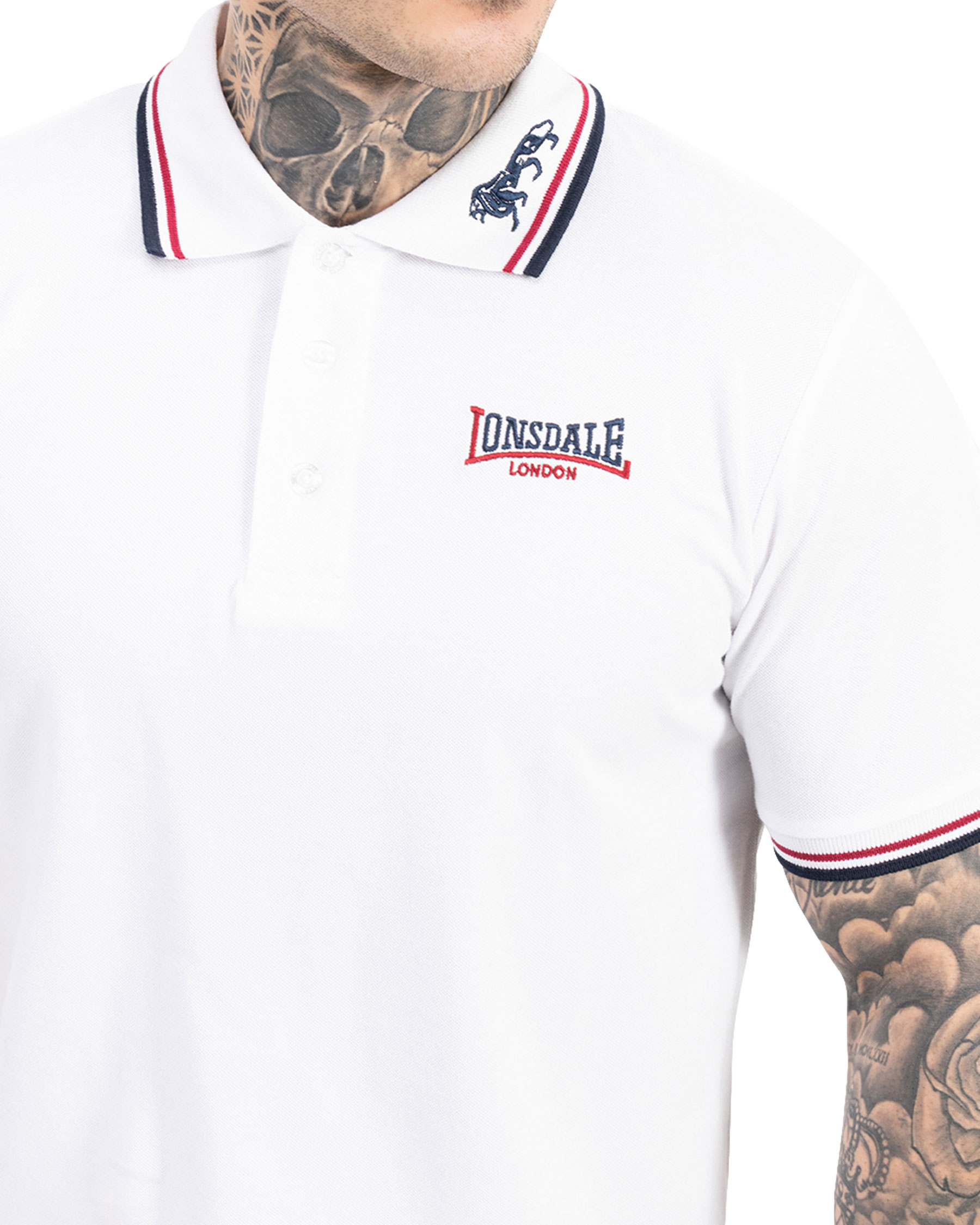 Lonsdale Polohemd mit Löwe Kragen