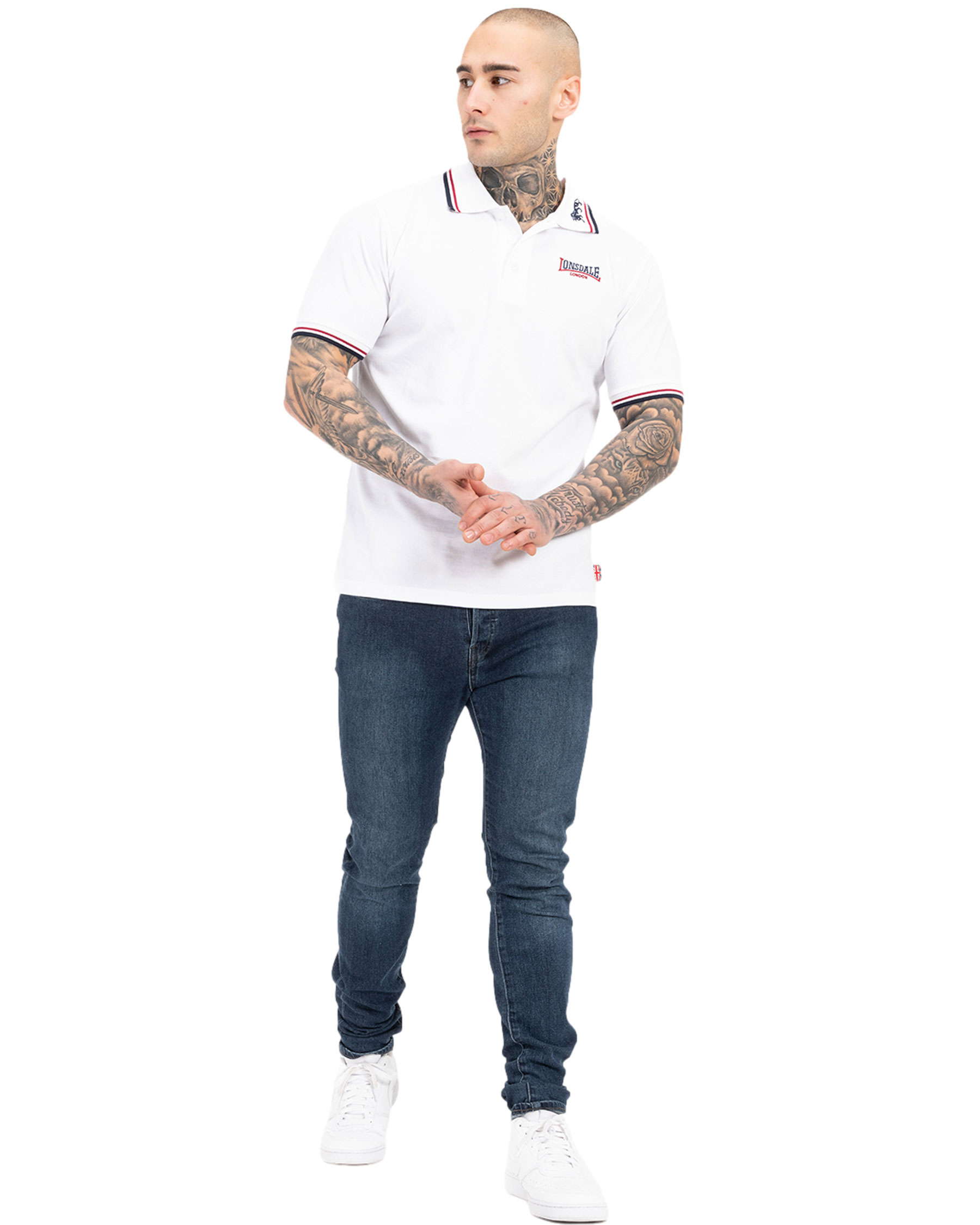 Lonsdale Polohemd mit Löwe Kragen