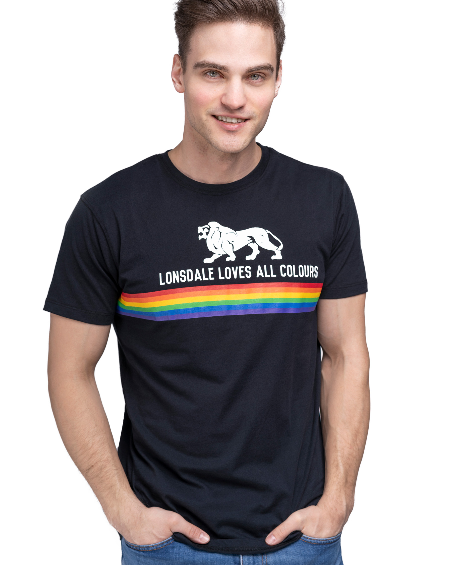 Lonsdale Loves All Colours T-Shirt Nelson