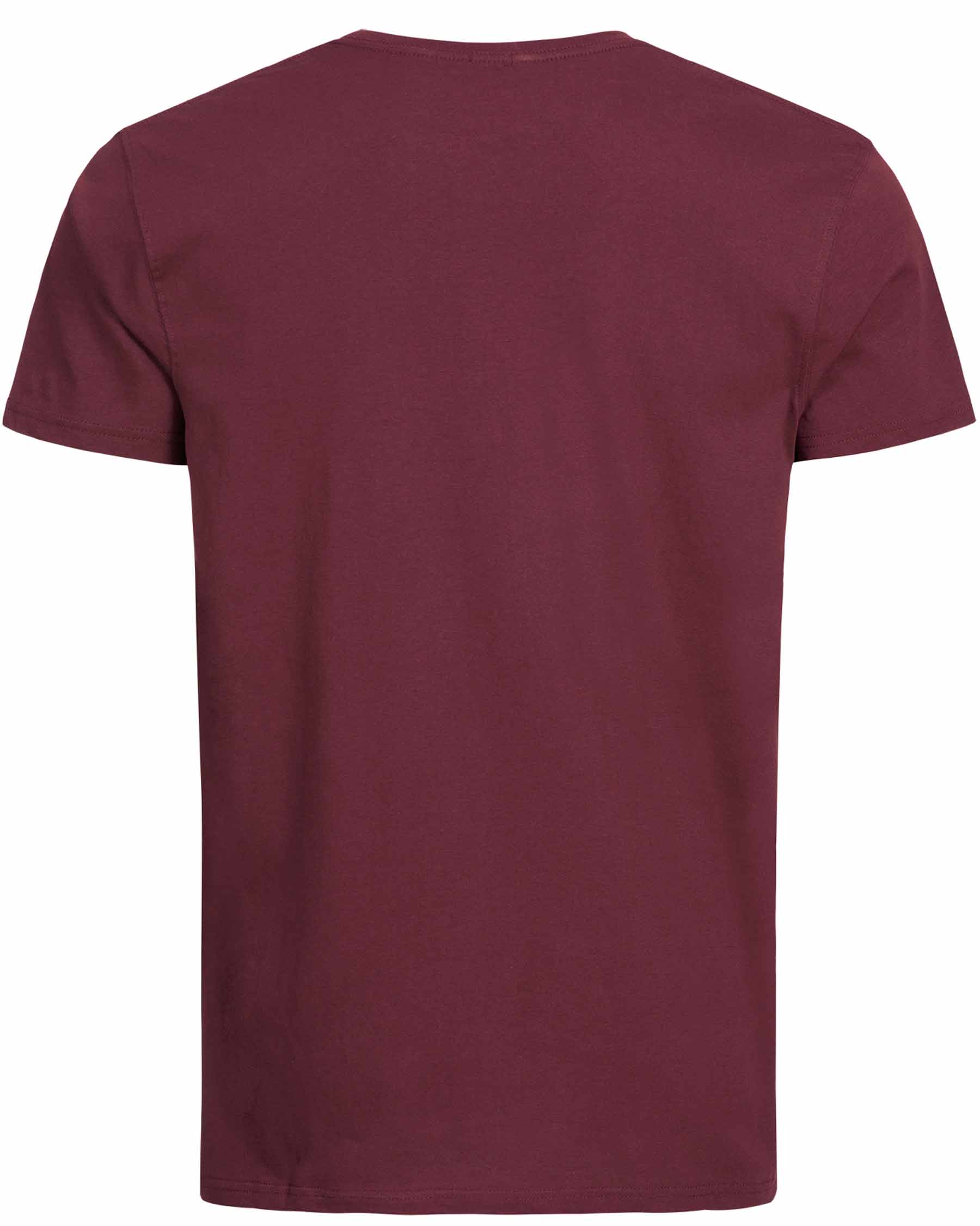Lonsdale T-Shirt Langsett Oxblood