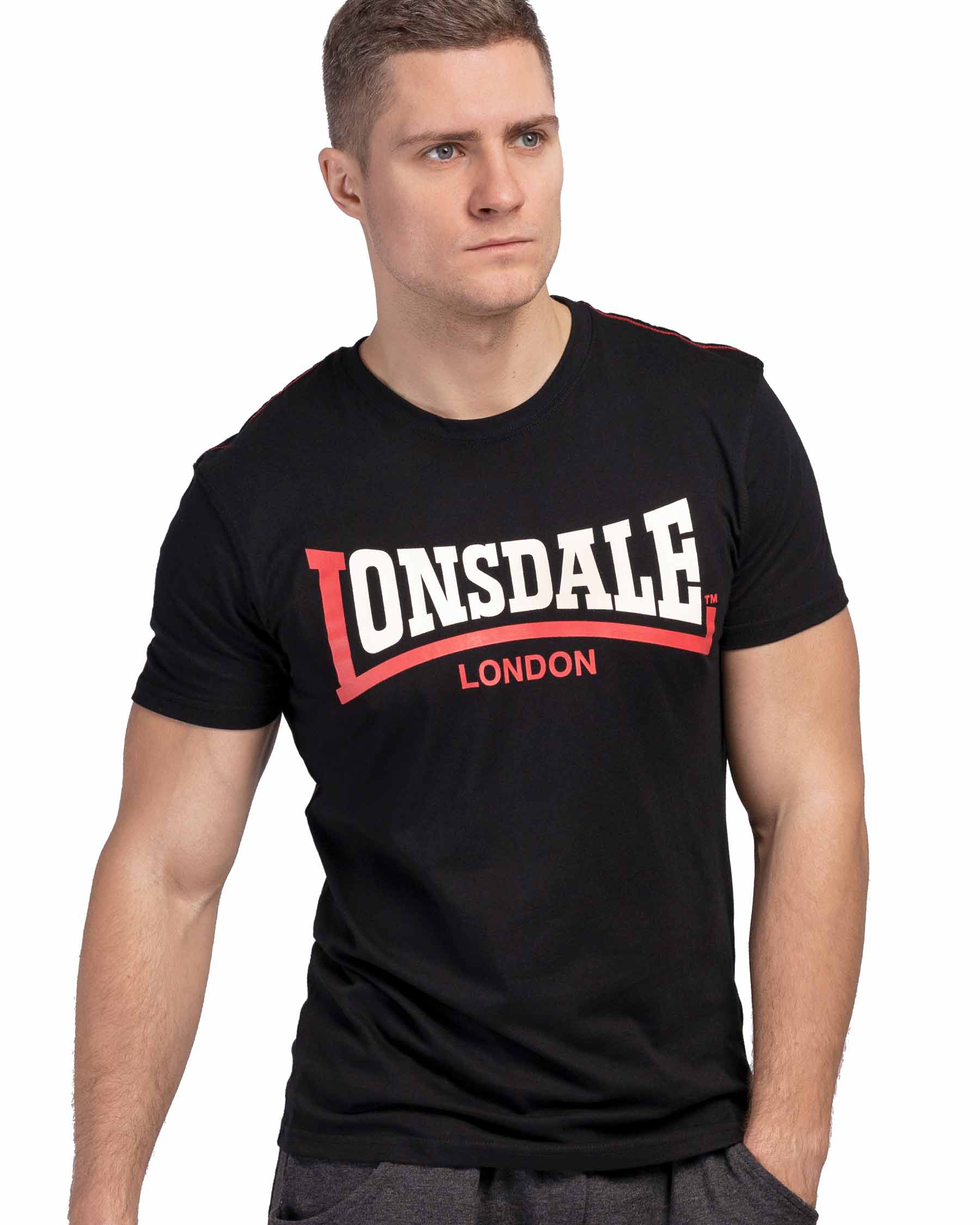 klok Scorch Prediken Lonsdale T-Shirt Two Tone - Mens T-Shirt - Lonsdale London
