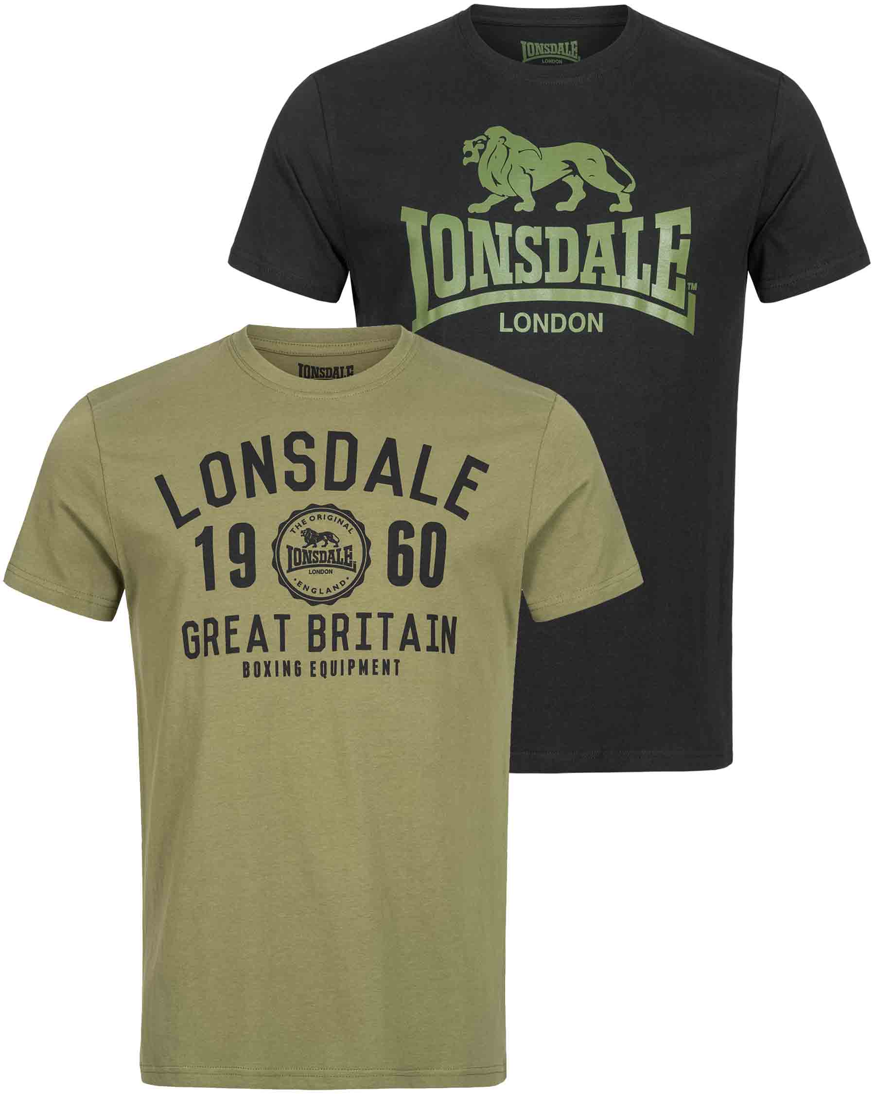 Presenter Ligegyldighed Forbandet Lonsdale T-Shirt Doublepack Bangor - Mens T-Shirt - Lonsdale London