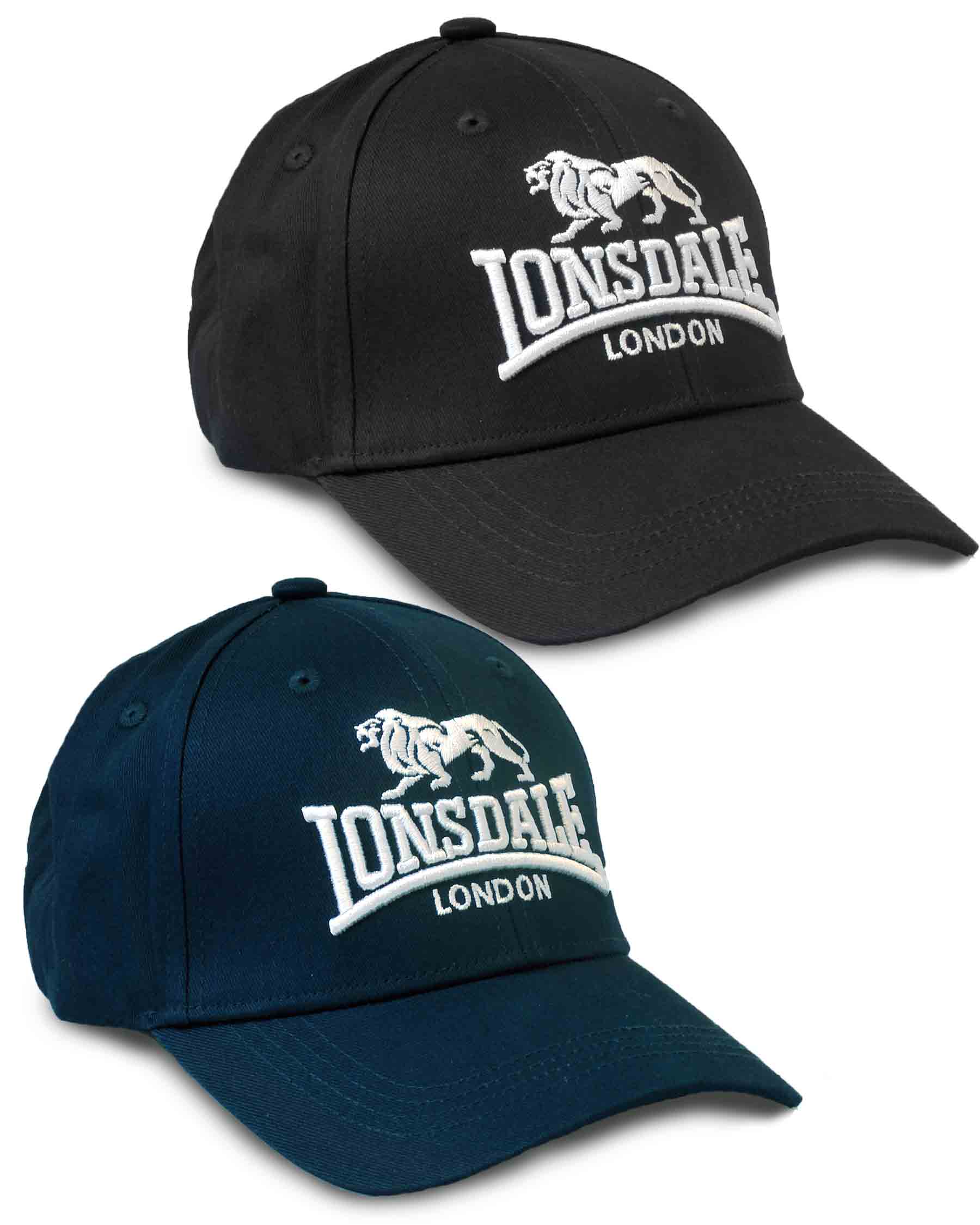 Lonsdale doublepack baseball cap Wiltshire Mens Accessories
