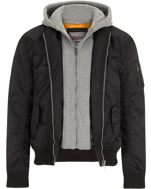 Lonsdale hooded flight jacket All Seasons