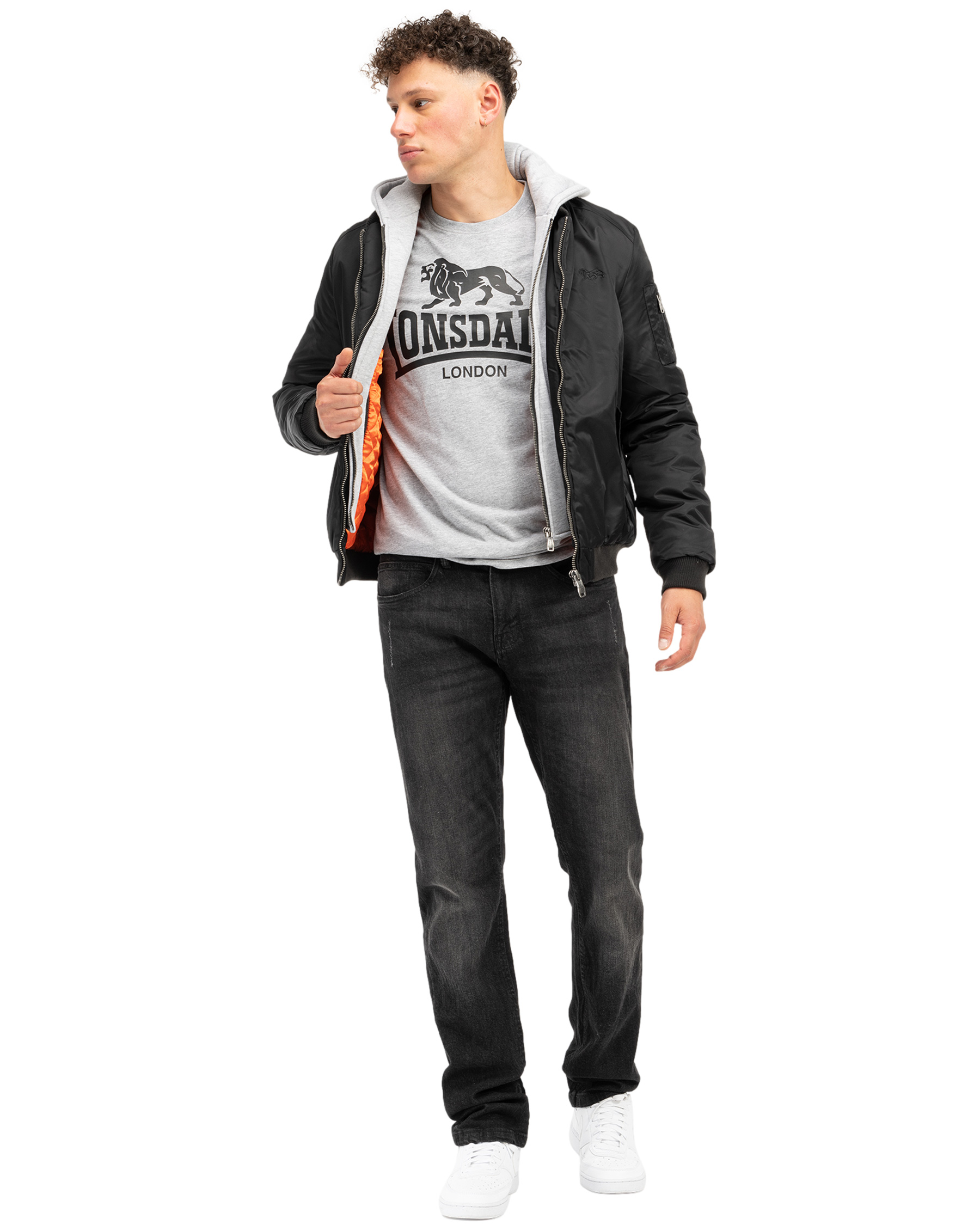 Lonsdale hooded flight jacket All Seasons