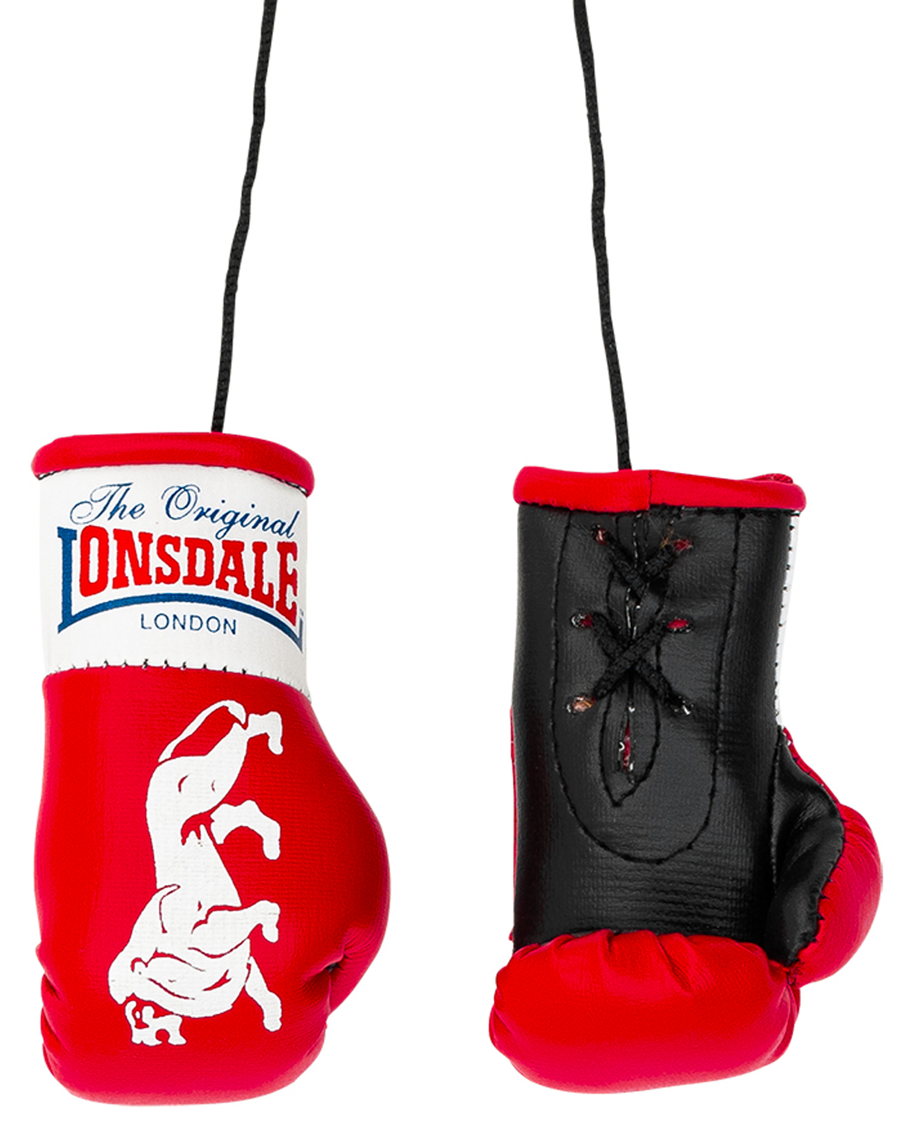 gold Mini Boxhandschuhe Lonsdale Mini Gloves Paar Rückspiegel Promo Boxen 