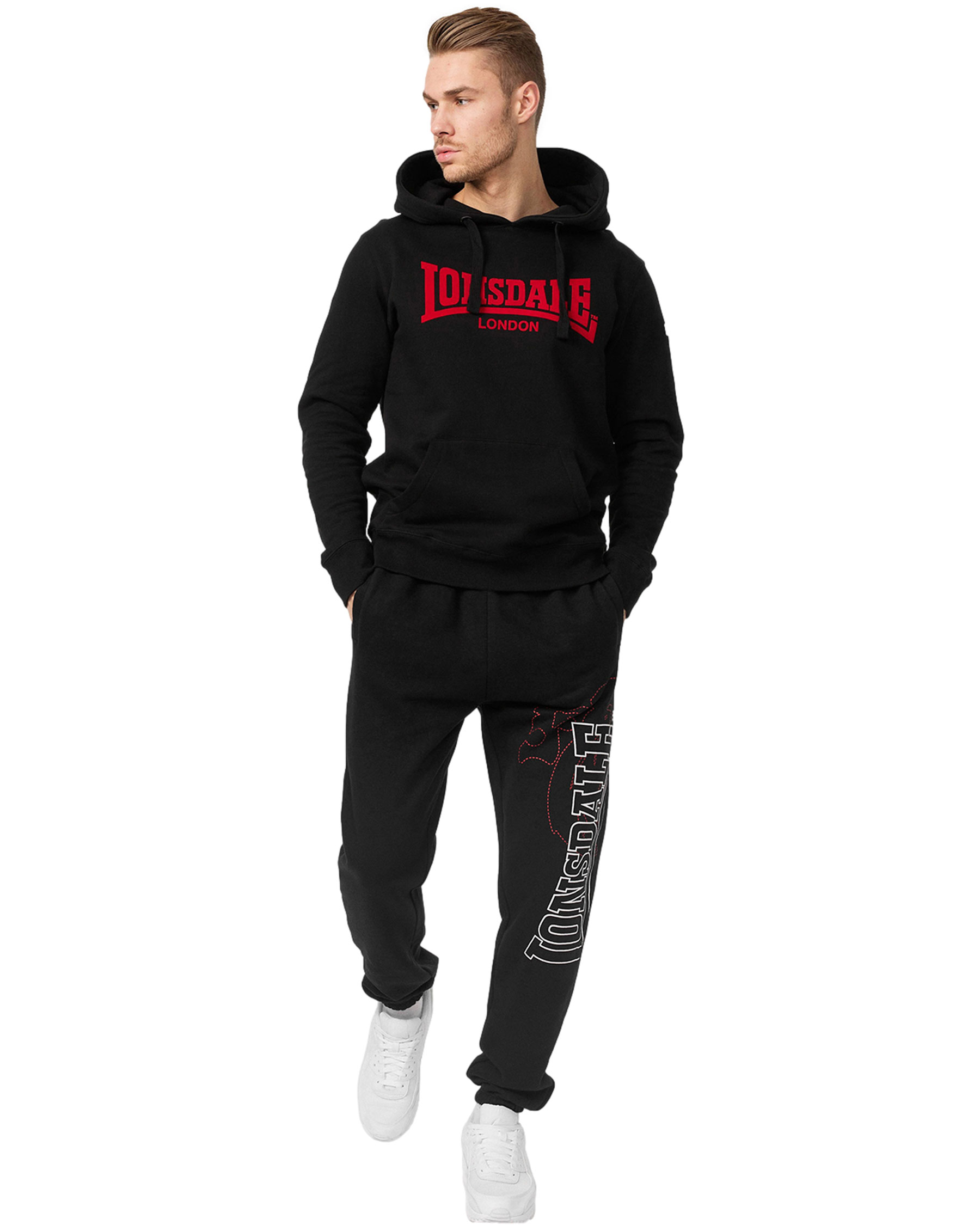 Lonsdale Slimfit Kapuzensweatshirt Hooded One Tone