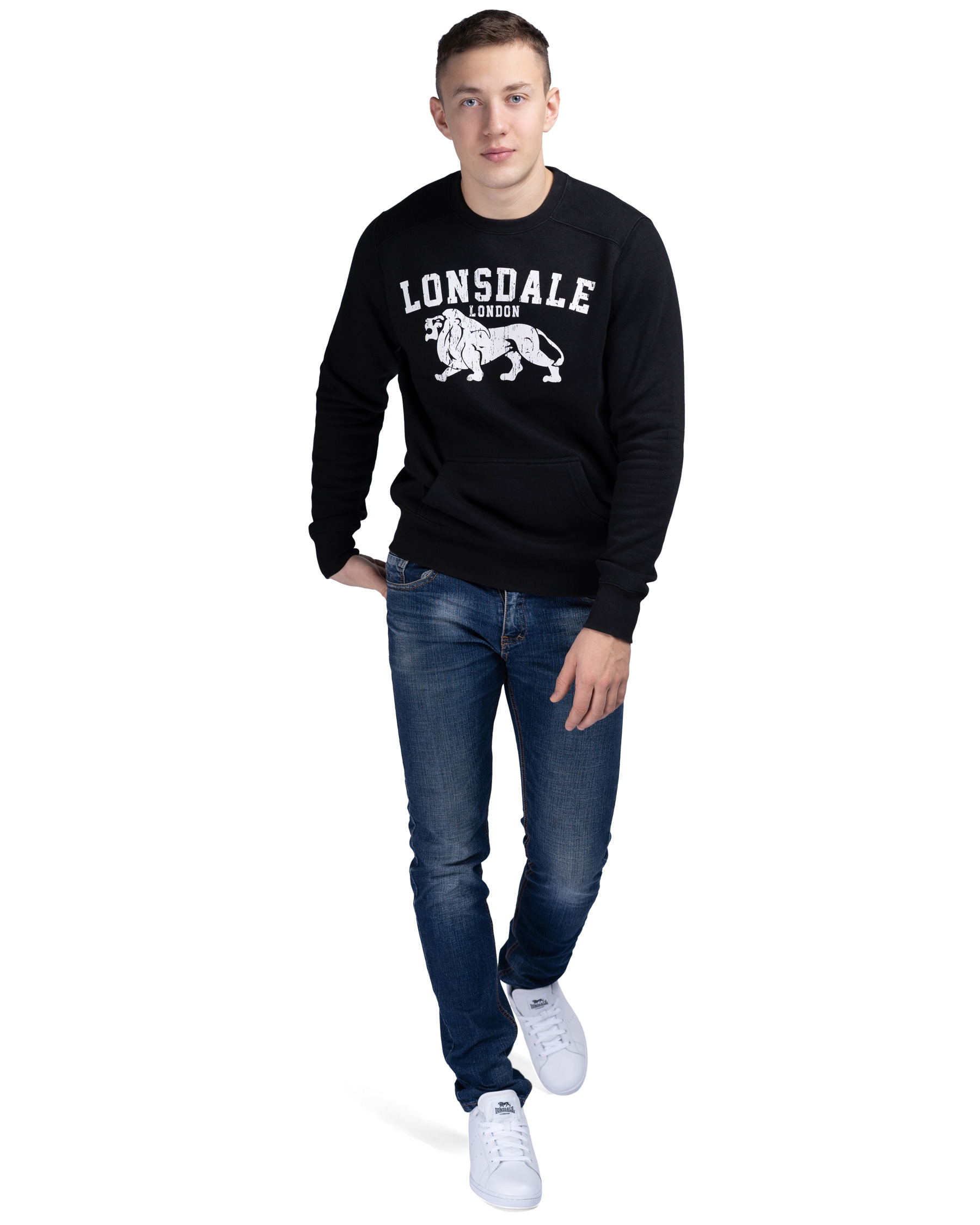 Lonsdale Rundhals Slimfit Sweatshirt Kersbrook