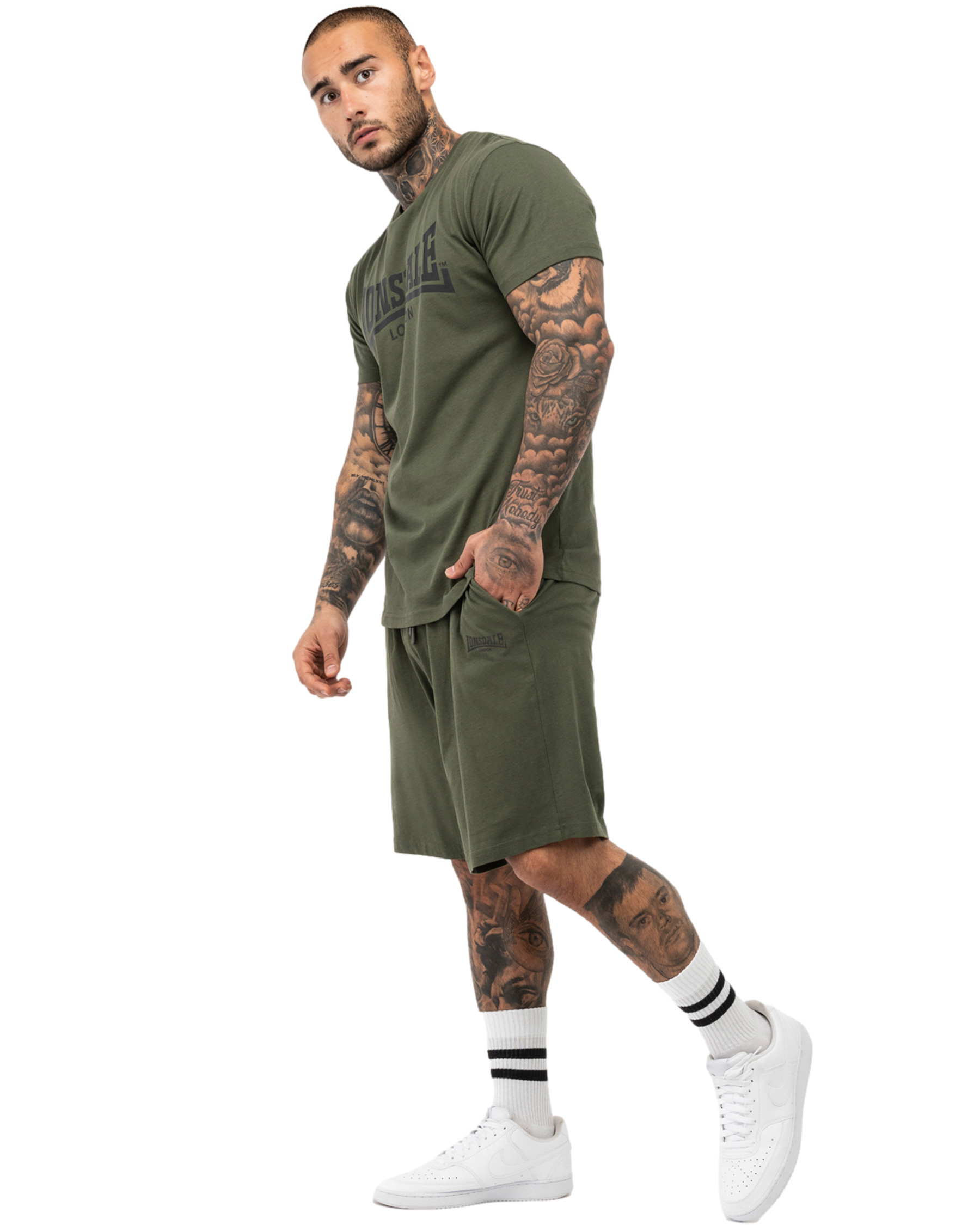 Lonsdale T-Shirt und Shorts Set Moy