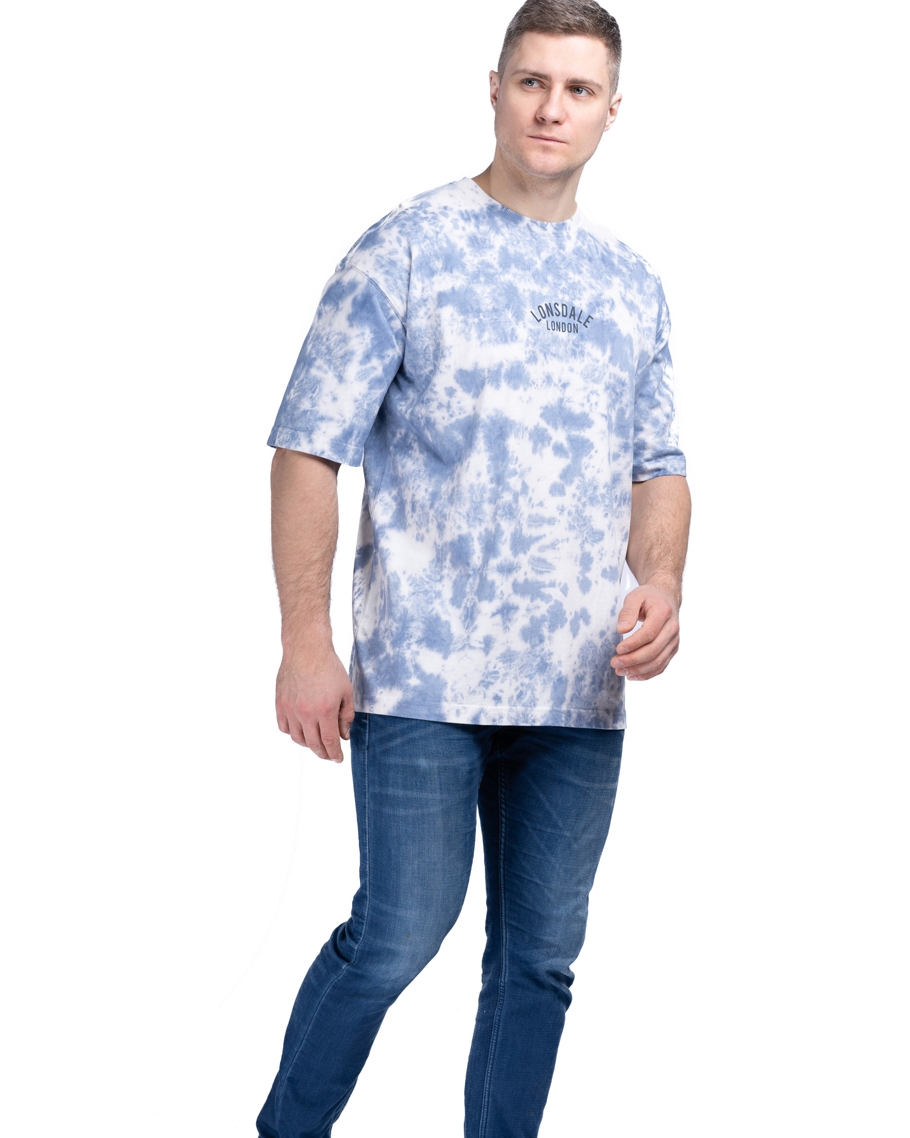 Lonsdale Unisex Oversized Batik T-Shirt Whaligoe