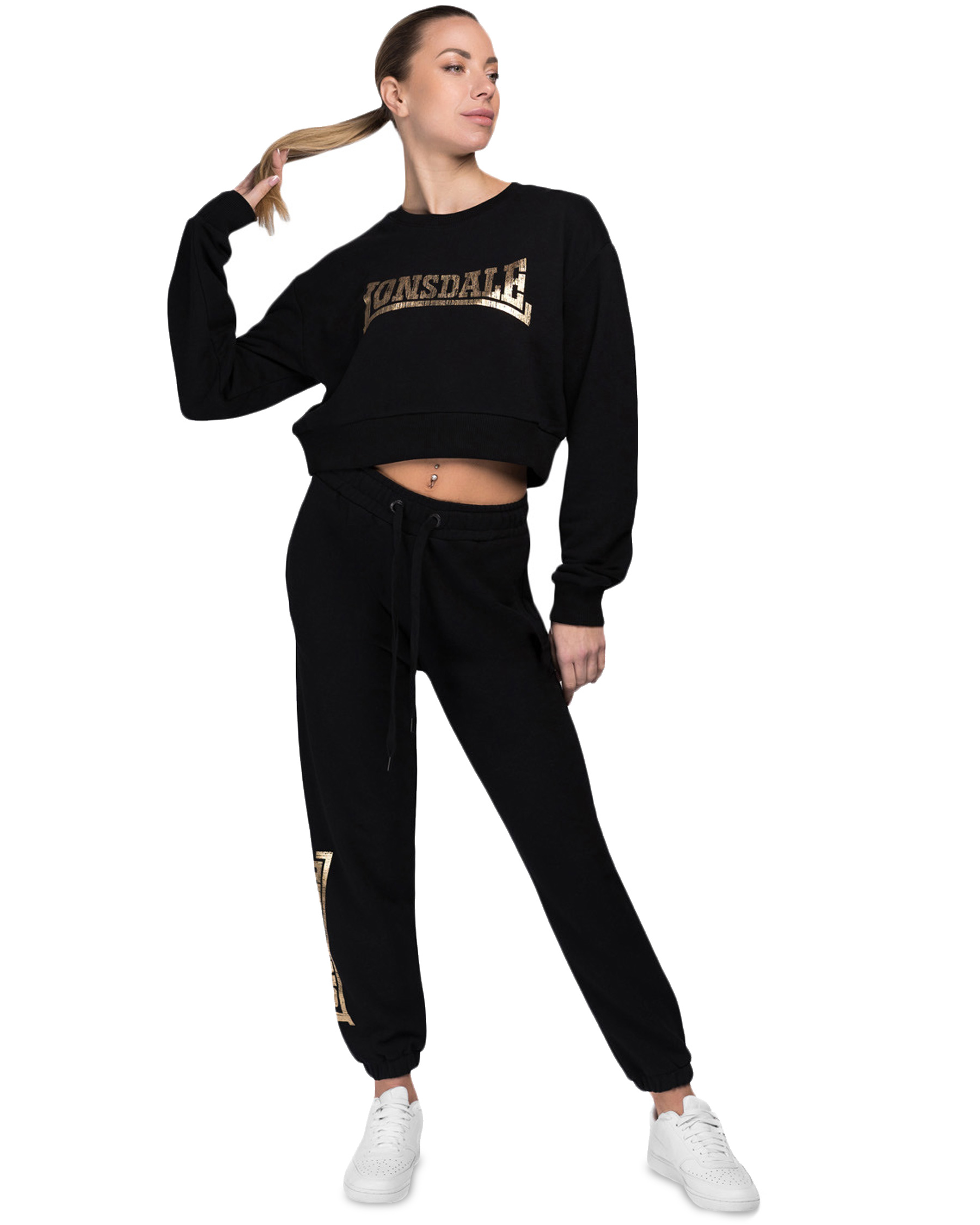 Lonsdale Damen Cropped Sweatshirt Culbokie