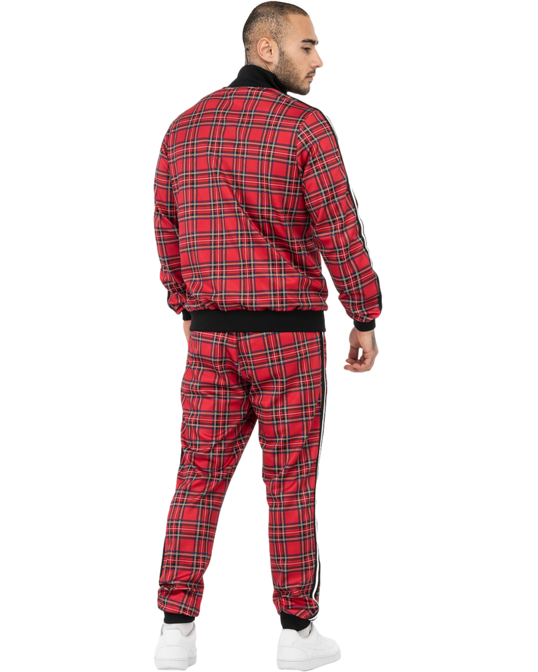 Lonsdale slimfit trainingspak Royal Stewart