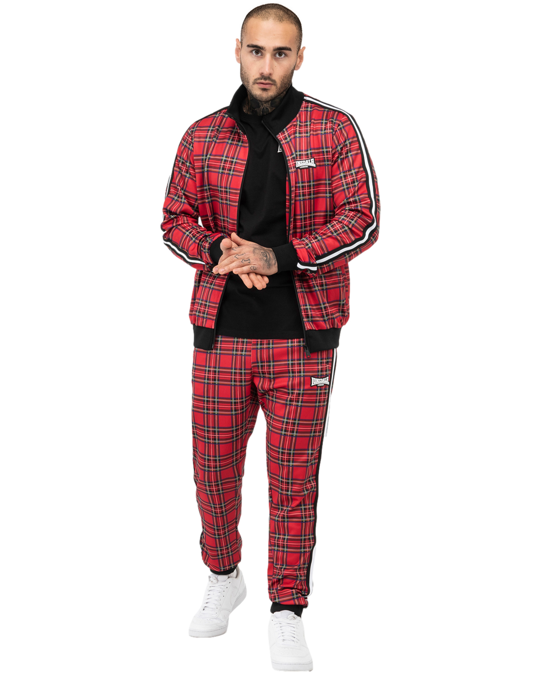 Lonsdale slimfit trainingspak Royal Stewart