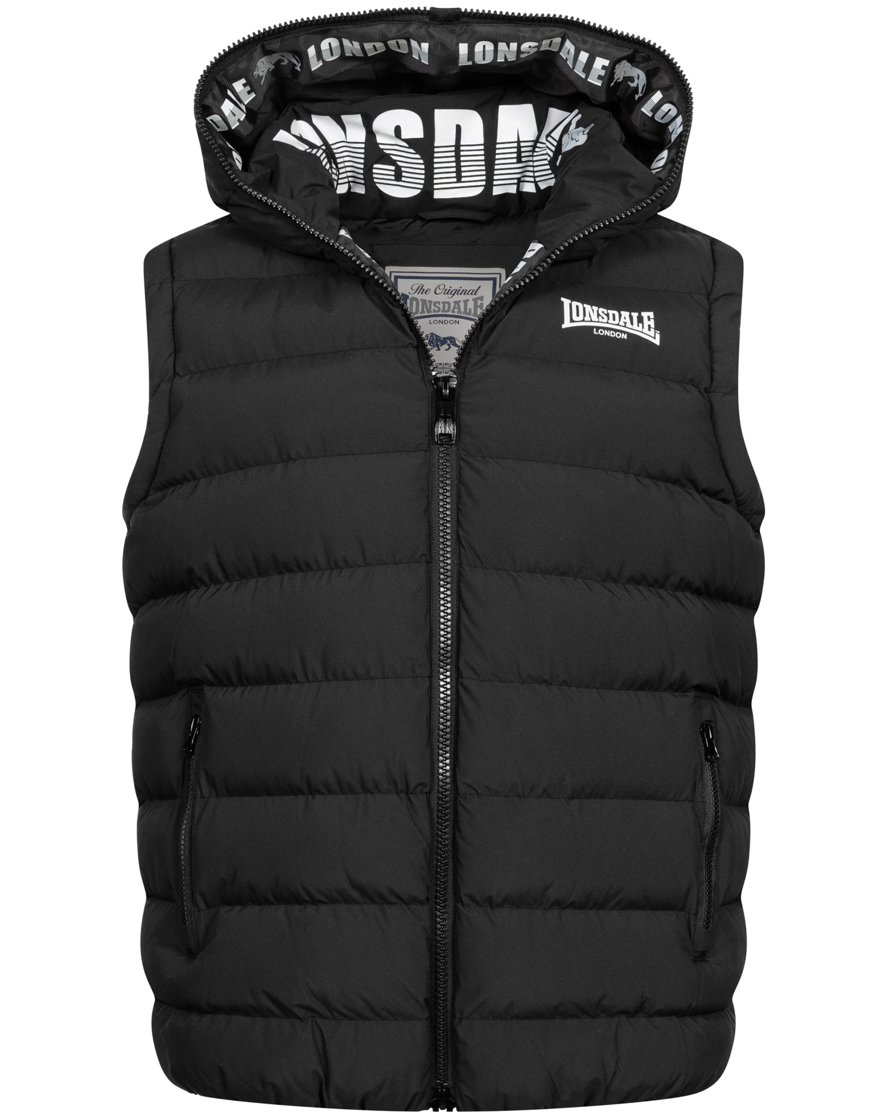 Lonsdale Herren Weste mit Kapuze Lydford