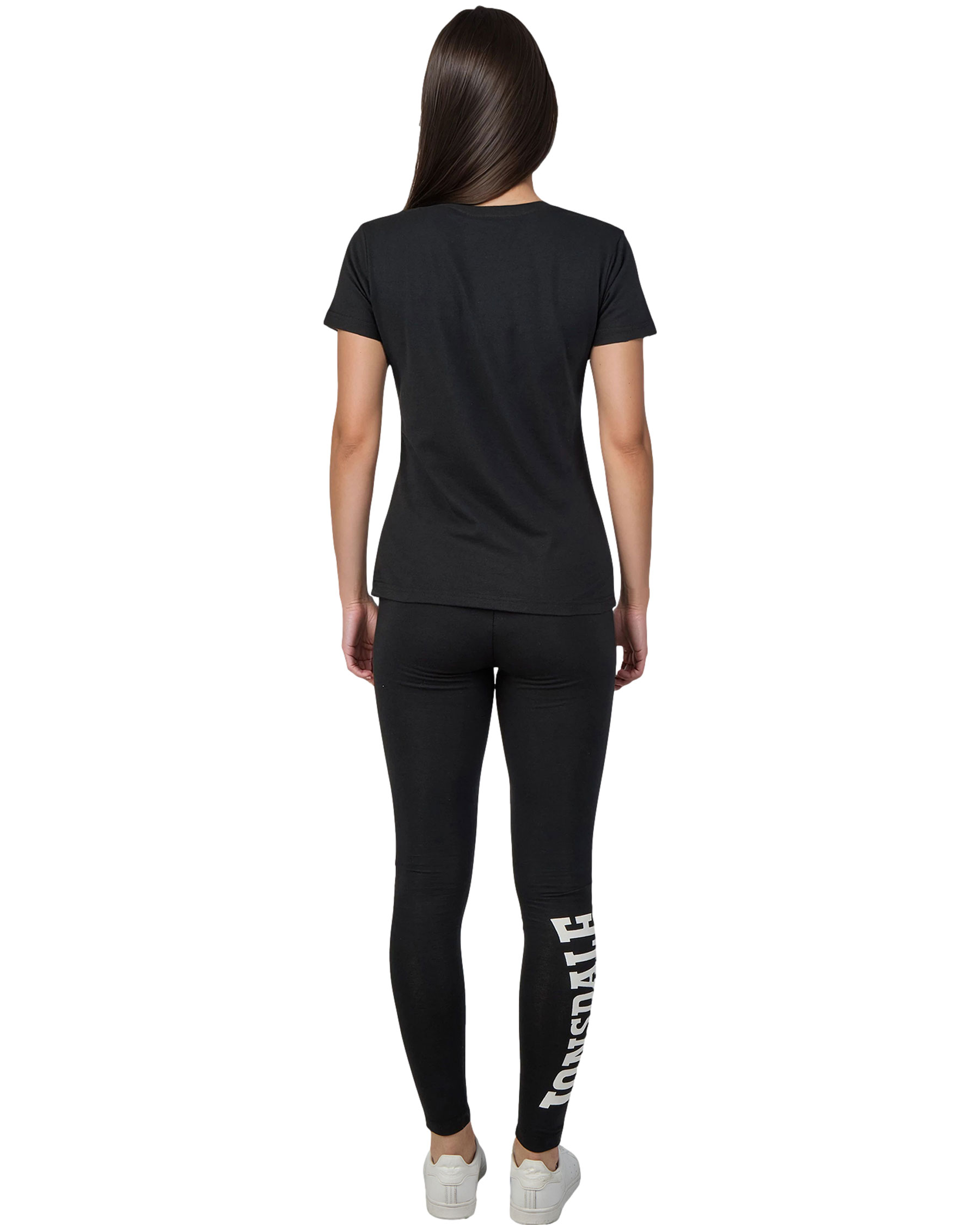 Lonsdale Damen T-Shirt und Leggings Set Juniper