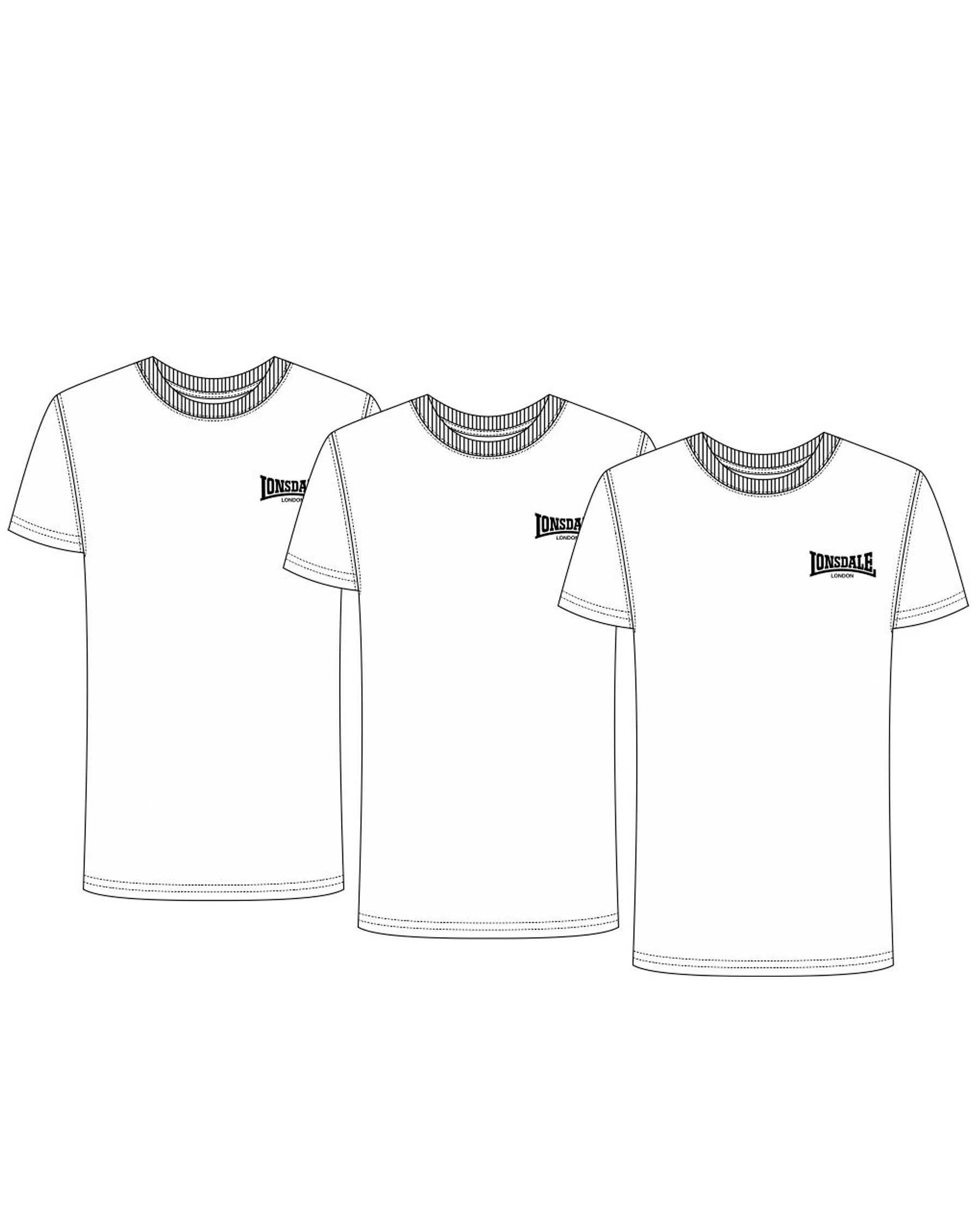 Lonsdale Dreierpack Unterziehshirt Roscommon