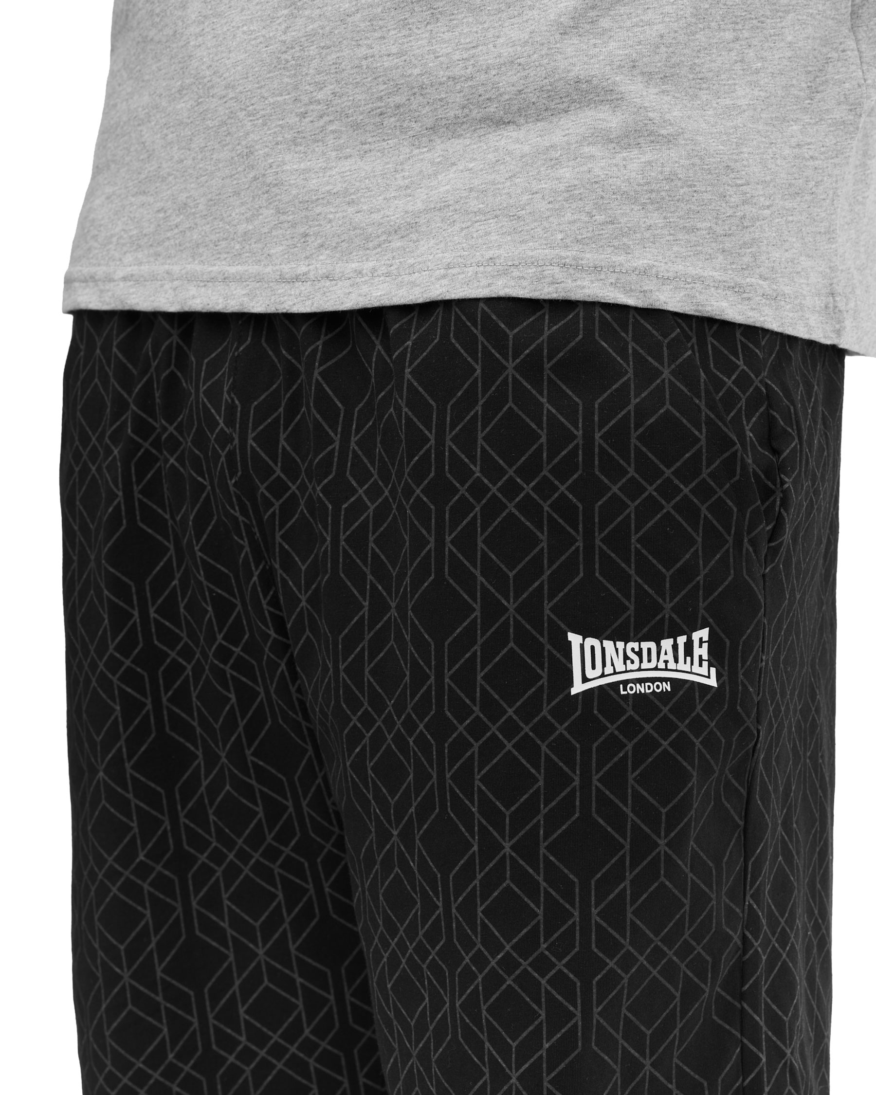 Lonsdale t-shirt en shorts set Buston