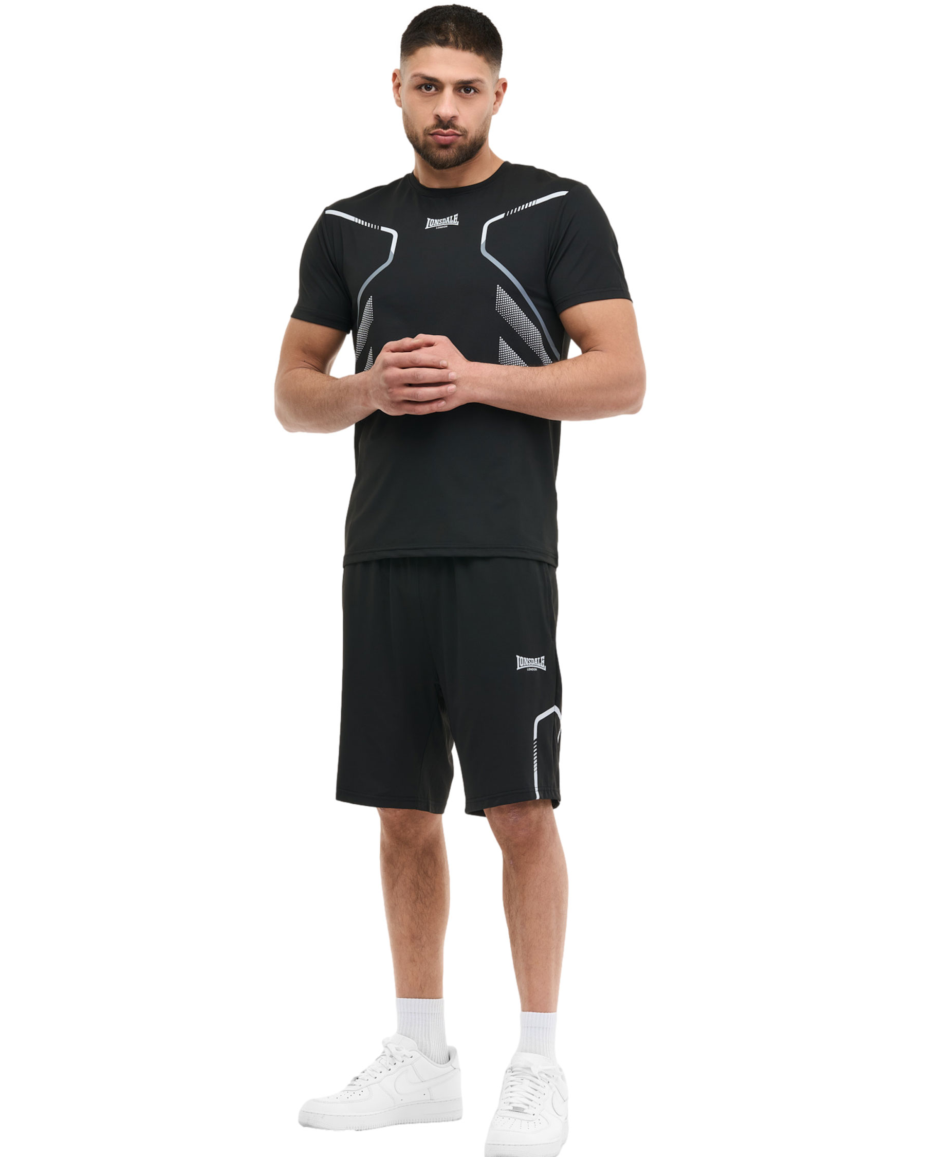 Lonsdale t-shirt en shorts set Bewick