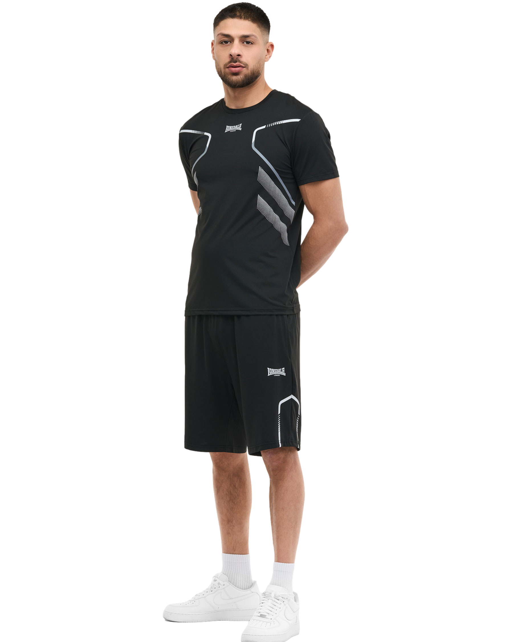 Lonsdale t-shirt en shorts set Bewick