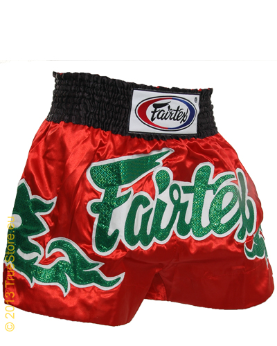 Fairtex Thai Short Red - Green Thai Art