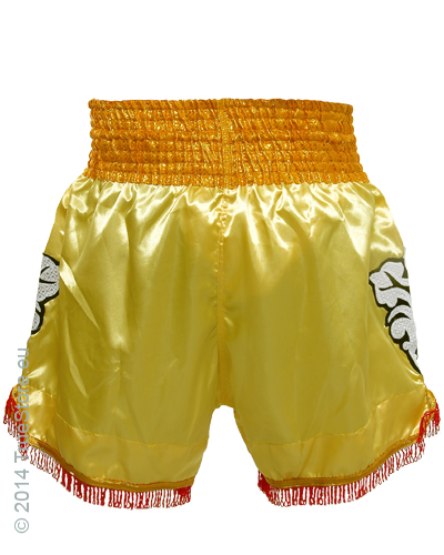 Fairtex Muay Thai short Gold on Gold 3