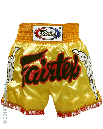 Fairtex Thai Short Gold on Gold