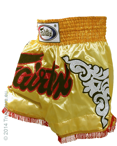 Fairtex Muay Thai Short Gold on Gold 2