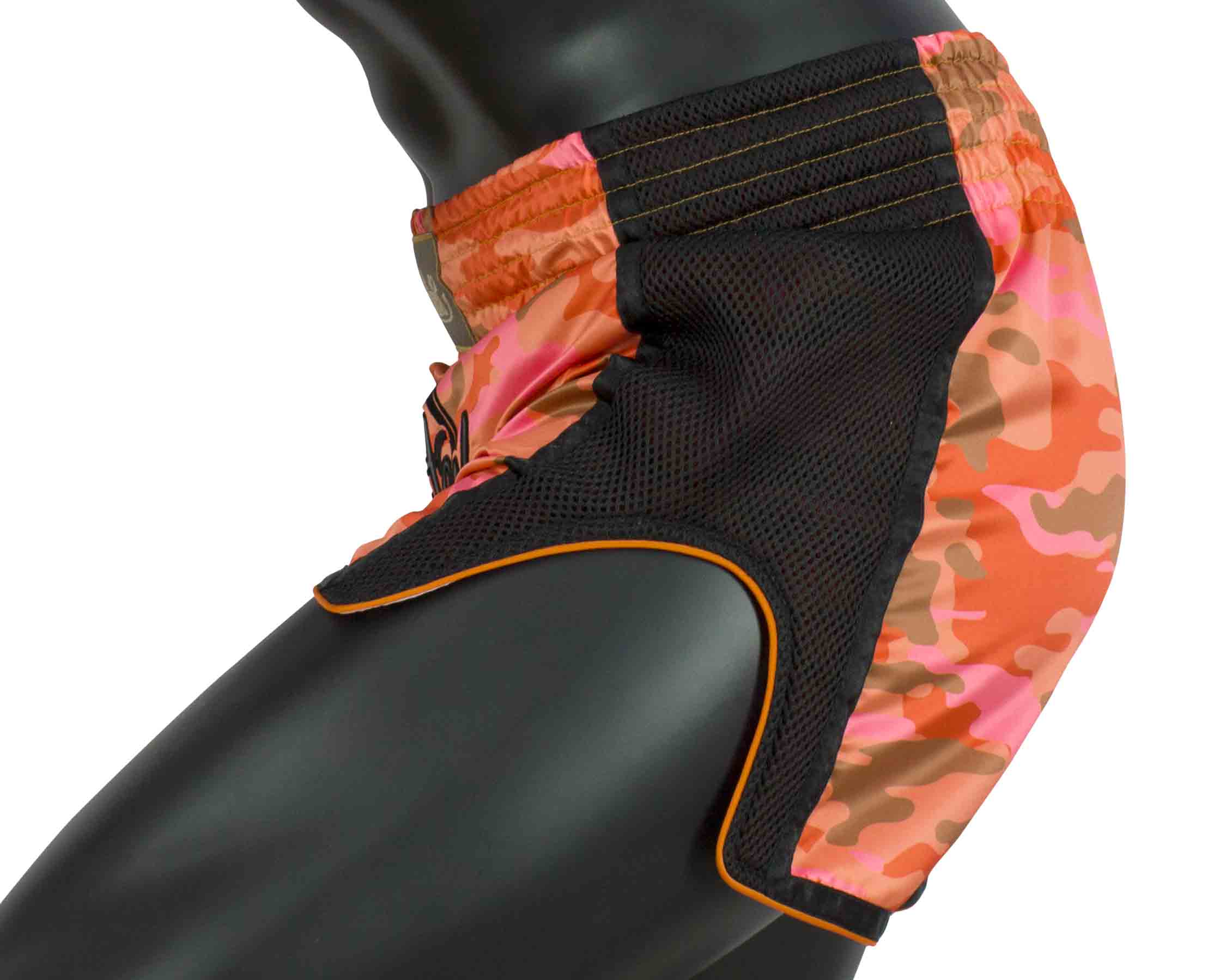 Fairtex BS1711 Muay Thai Short Camo Orange