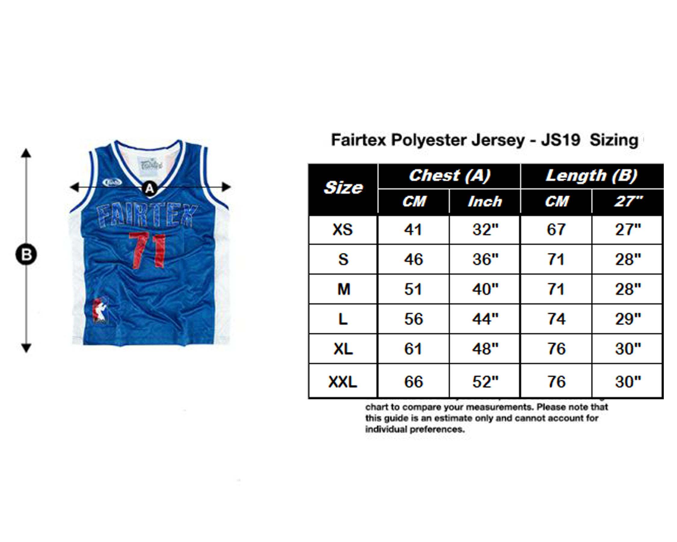 Fairtex JS19 Baseball Jersey