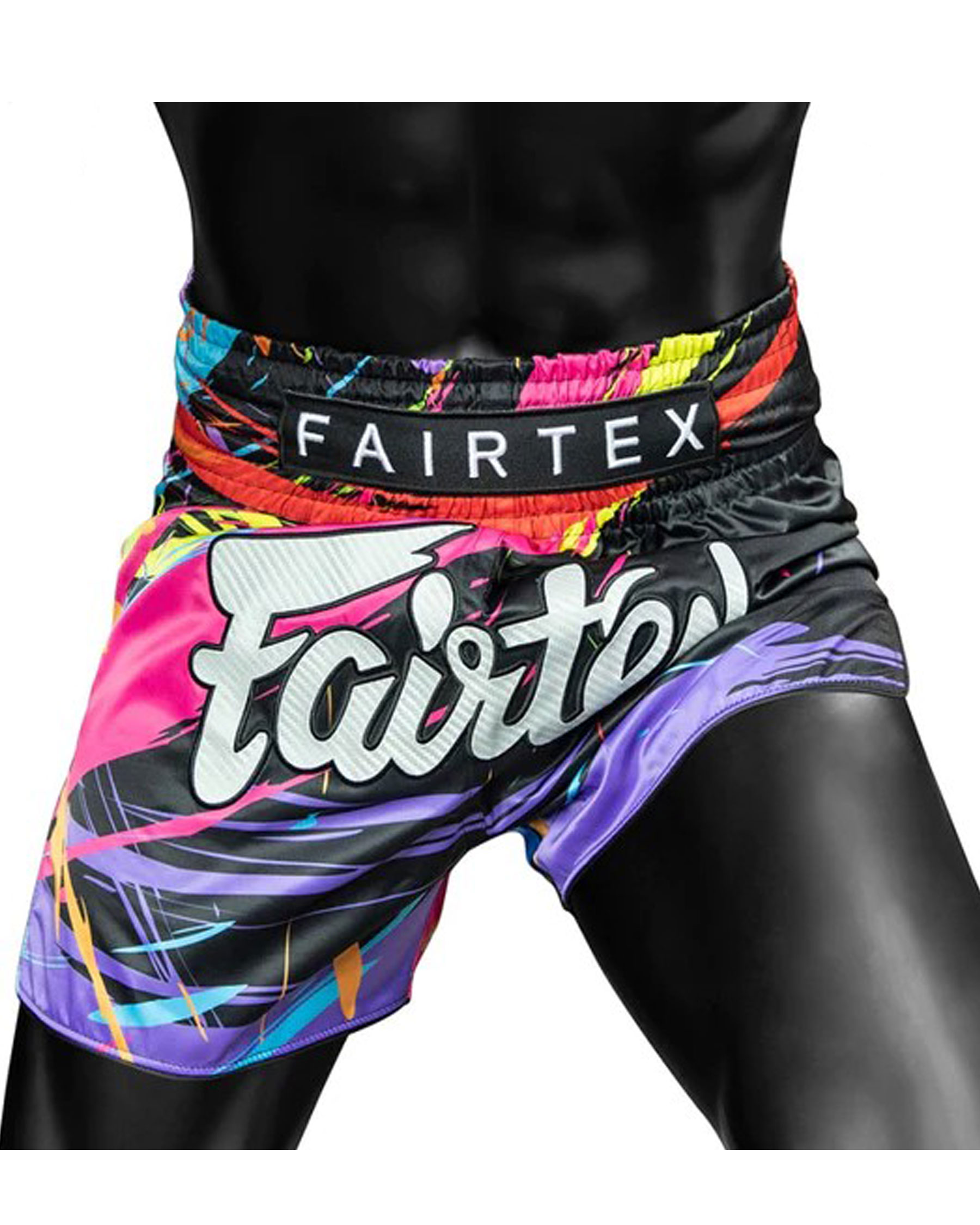 Fairtex BS1934 Muay Thaiboxhose World Music Black