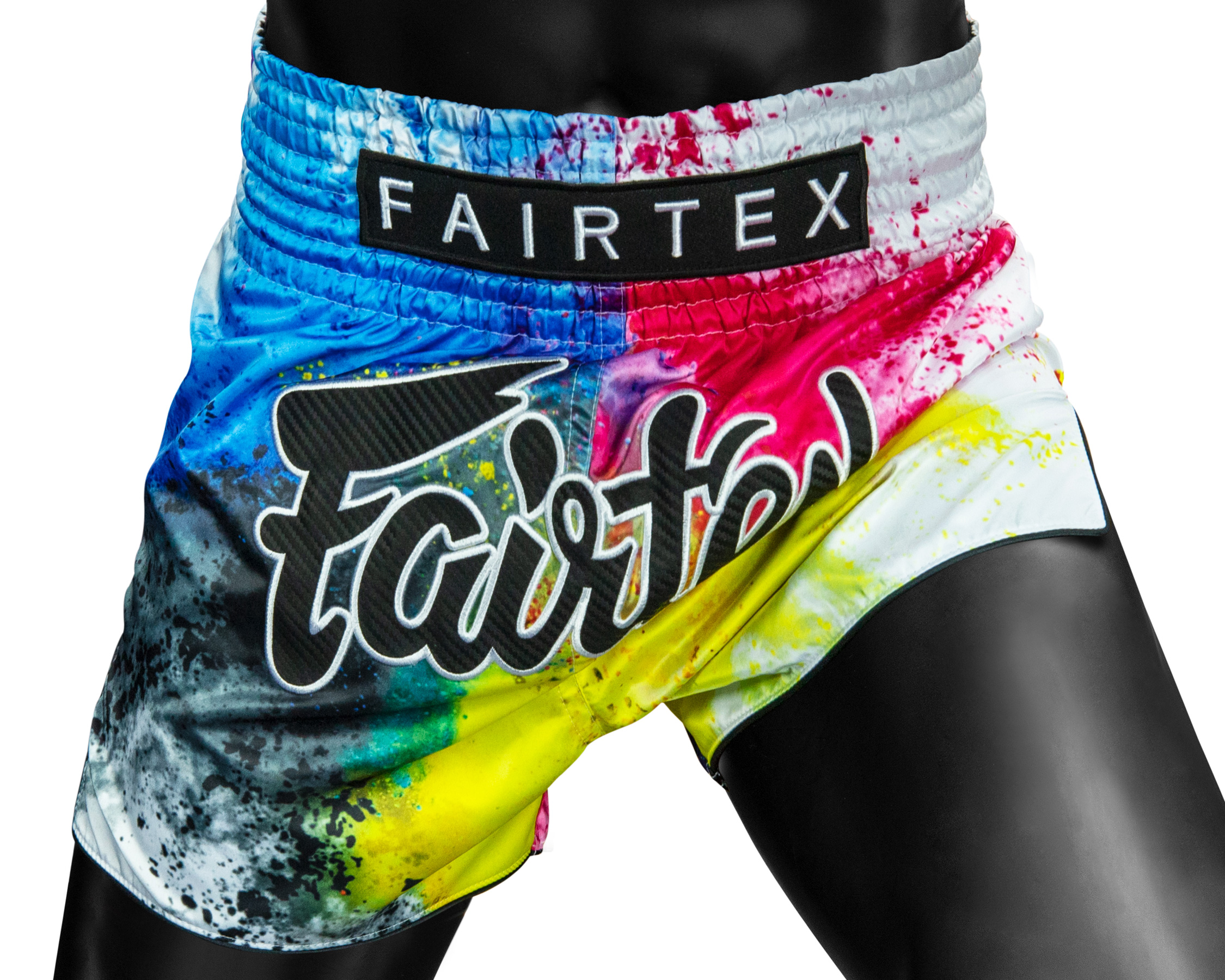 Fairtex BS1937 thaiboks shorts White Acid Jazz
