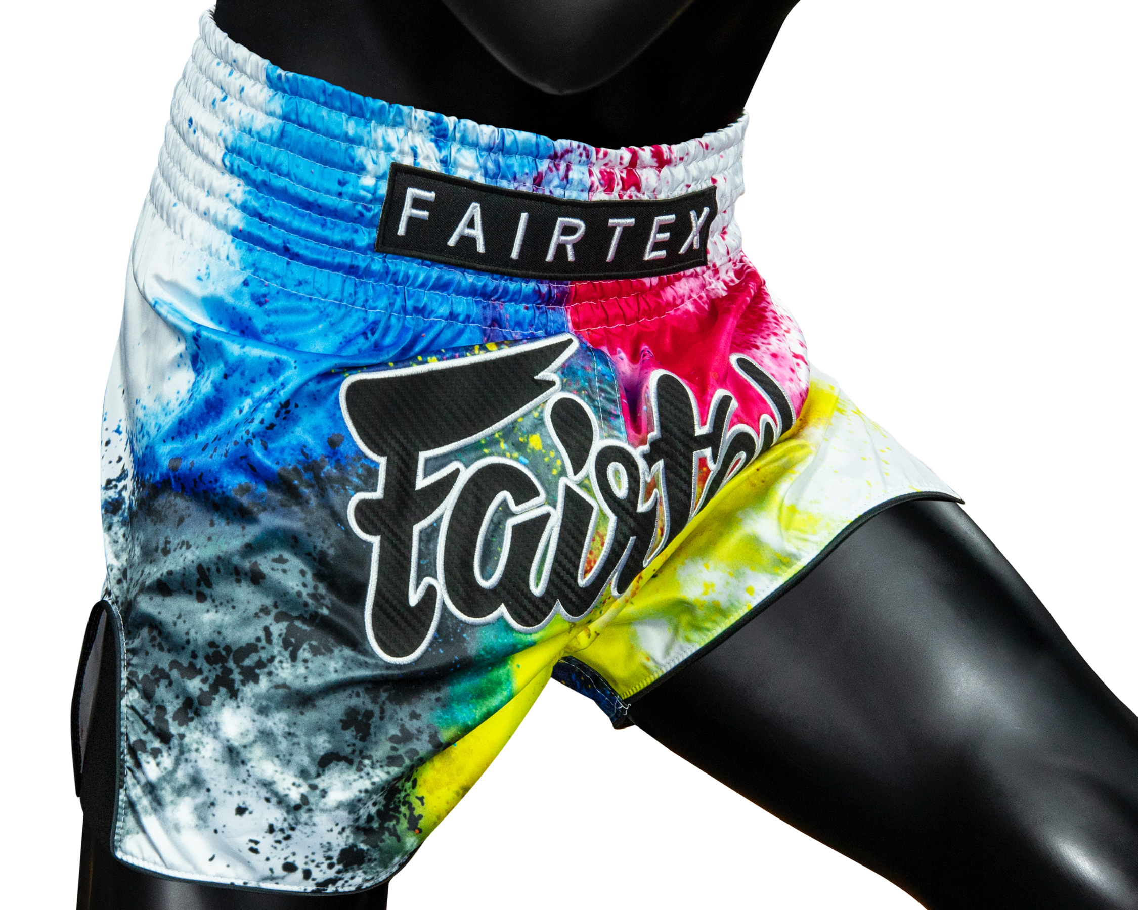 Fairtex BS1937 thaiboks shorts White Acid Jazz