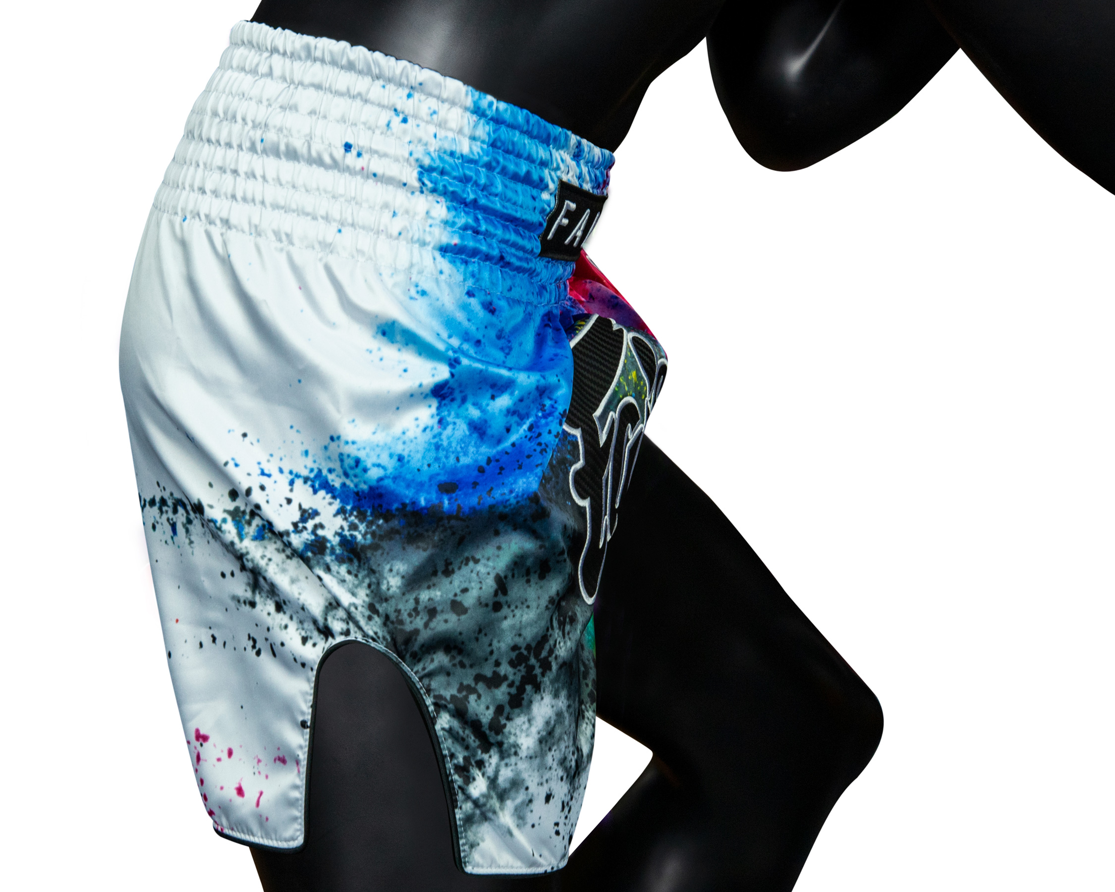 Fairtex BS1937 thaiboks shorts White Acid Jazz