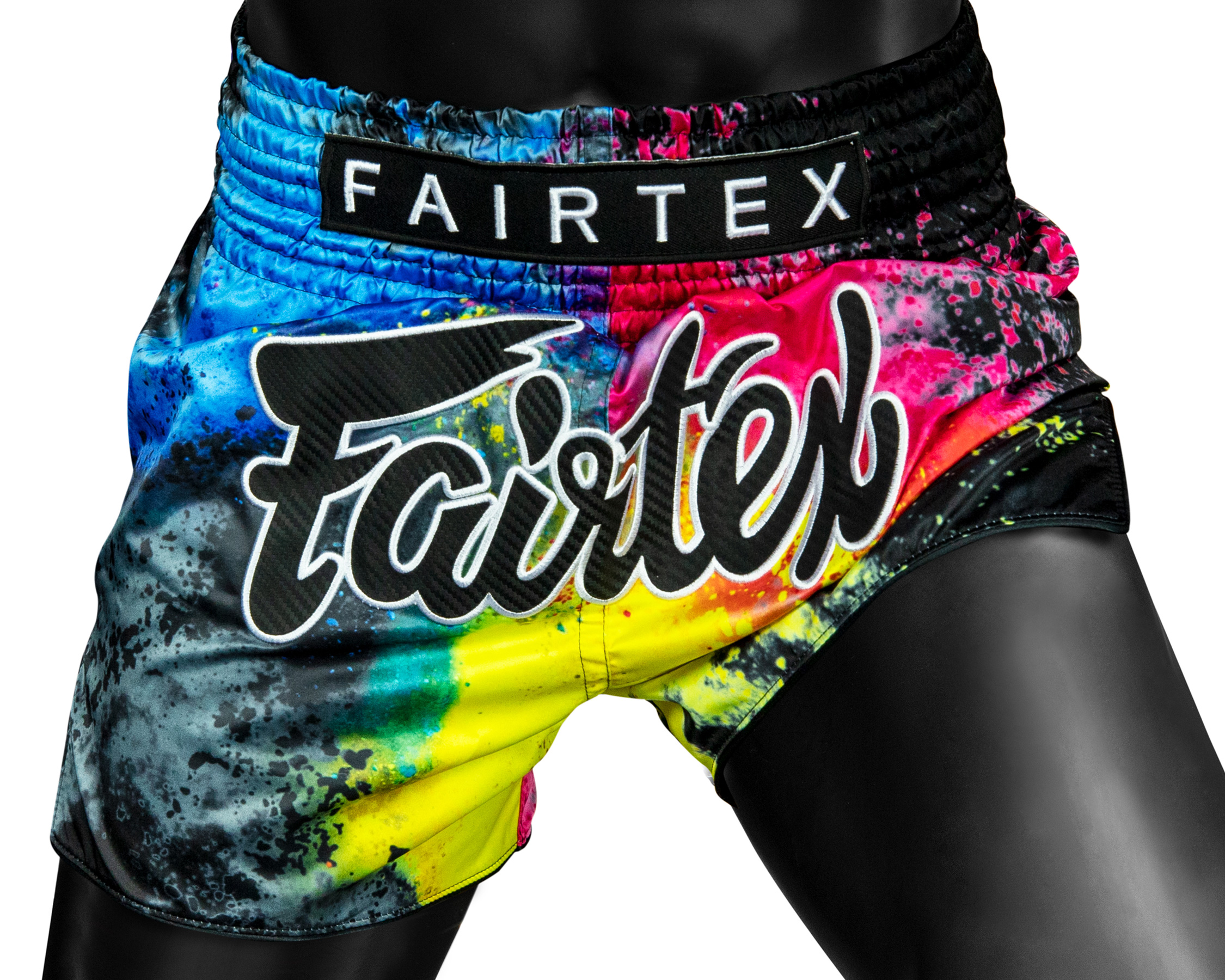Fairtex BS1938 Muay Thai Shorts Black Acid Jazz