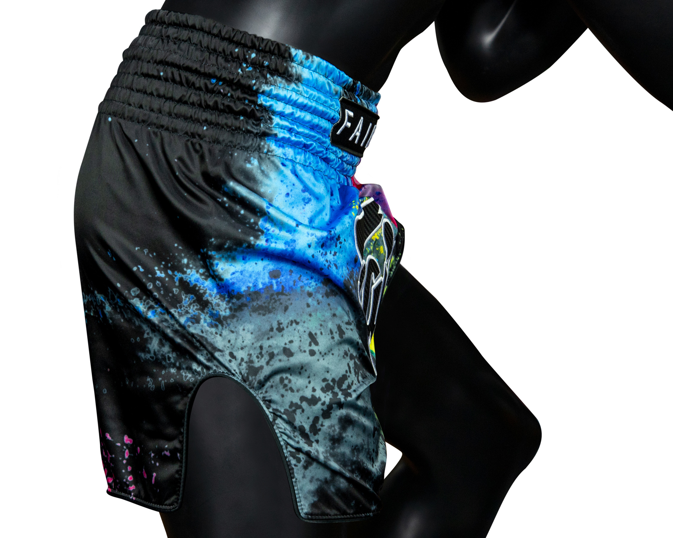 Fairtex BS1938 Muay Thai Shorts Black Acid Jazz