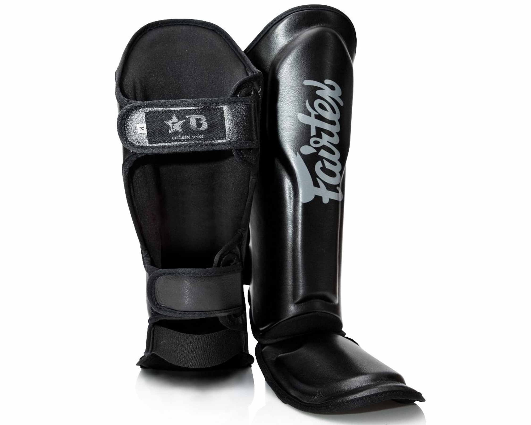 Fairtex X Booster Schienbein und Spannschoner in schwarz