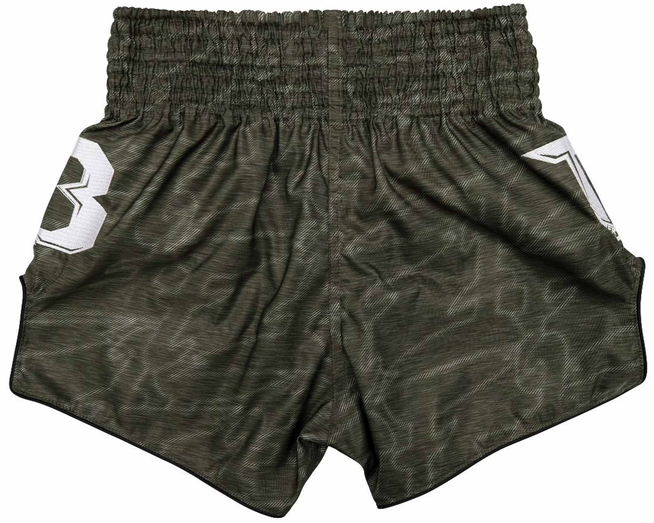 Fairtex X Booster Thaiboxhose Large Logo Armeegrün