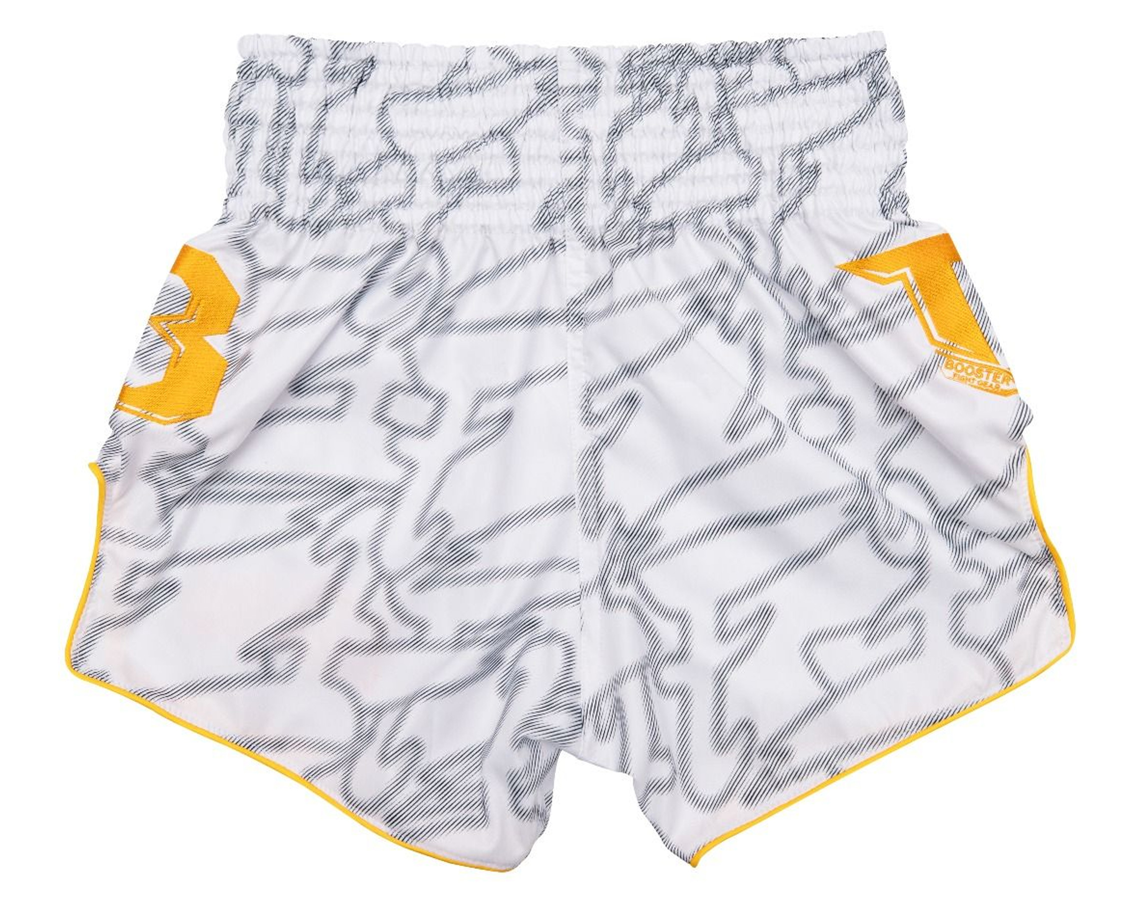Fairtex X Booster Thaiboxhose Large Logo Weiss