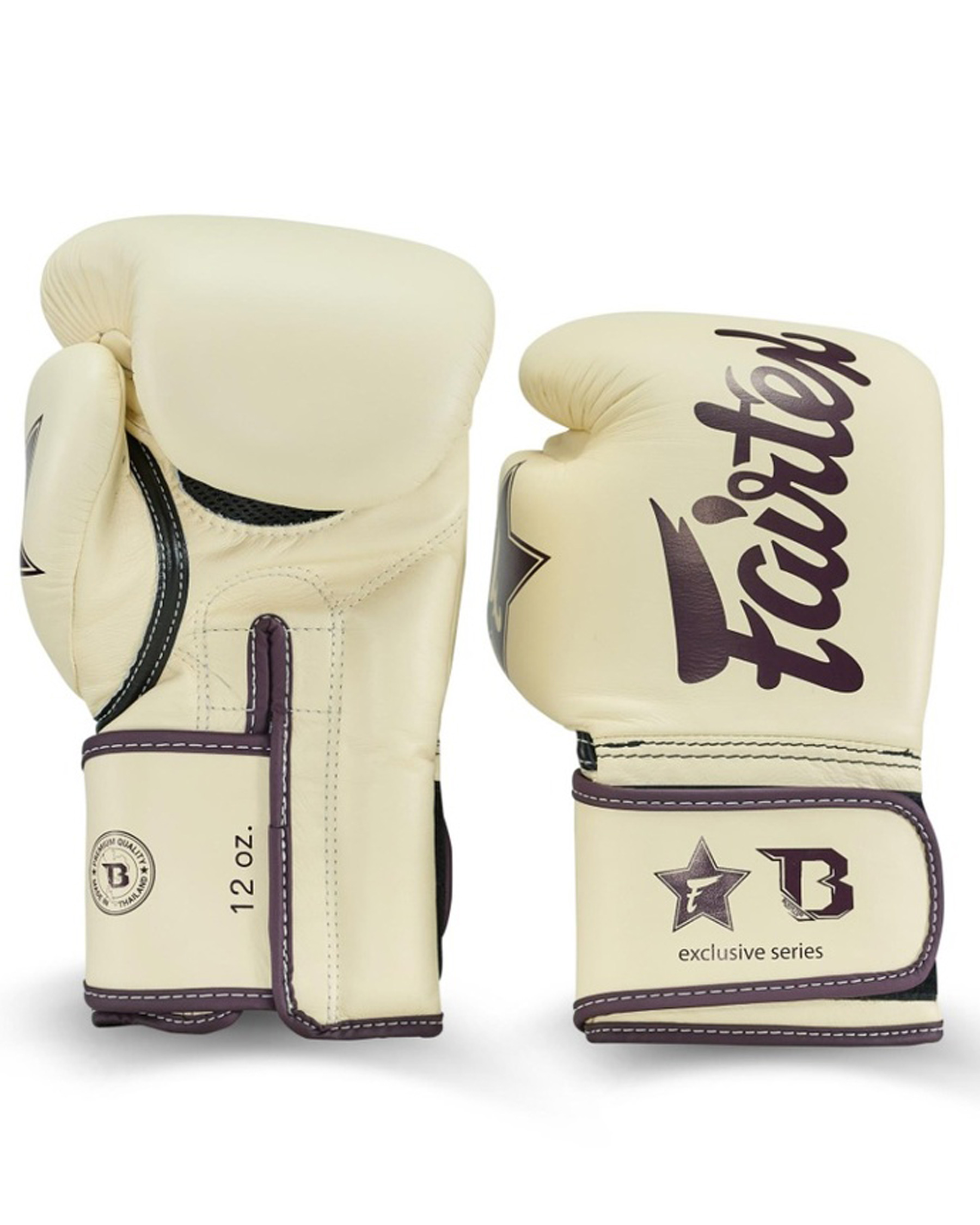 Fairtex X Booster V2 Leder Boxhandschuhe in Creme