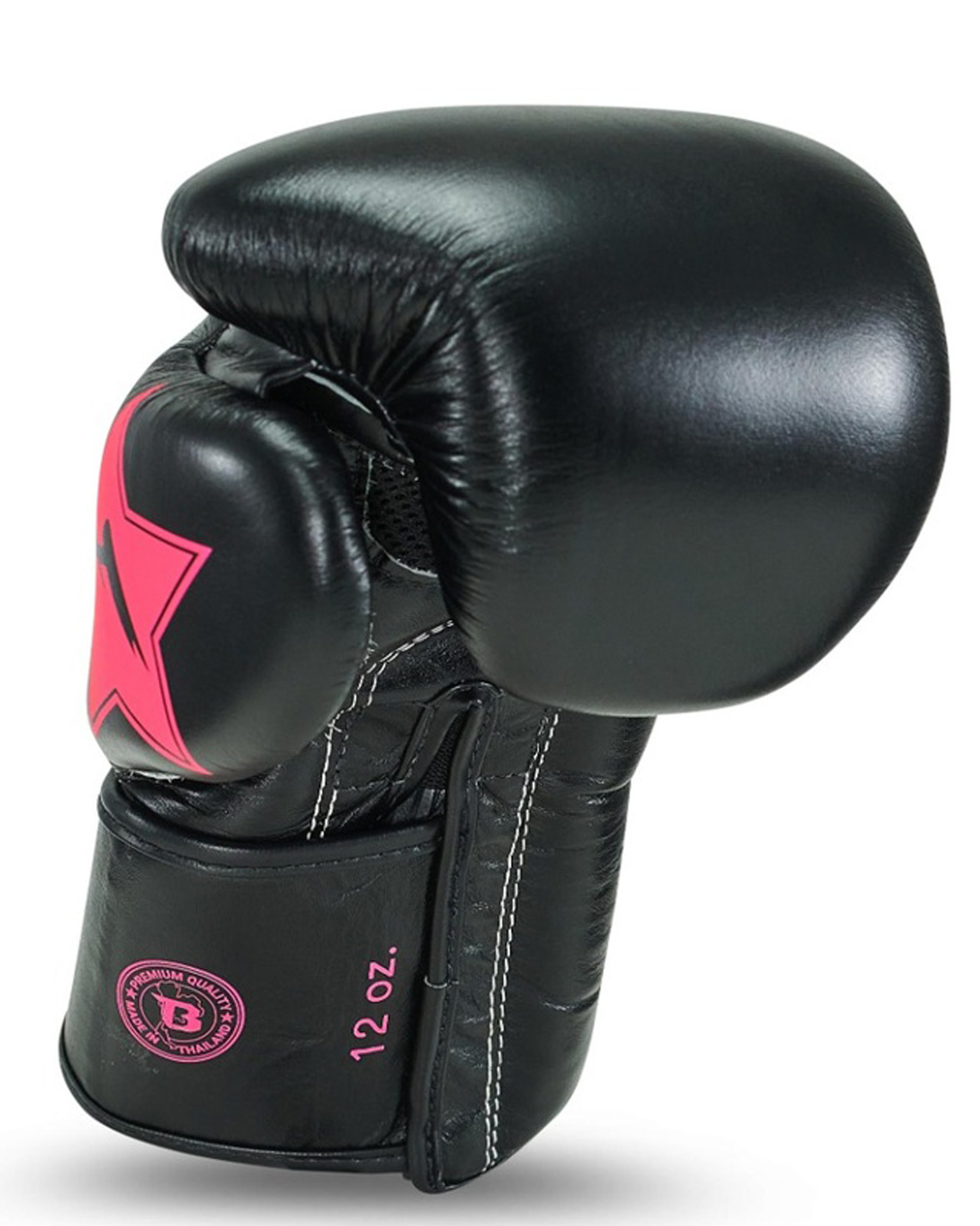 Fairtex X Booster V2 Leder Boxhandschuhe in Schwarz/Pink